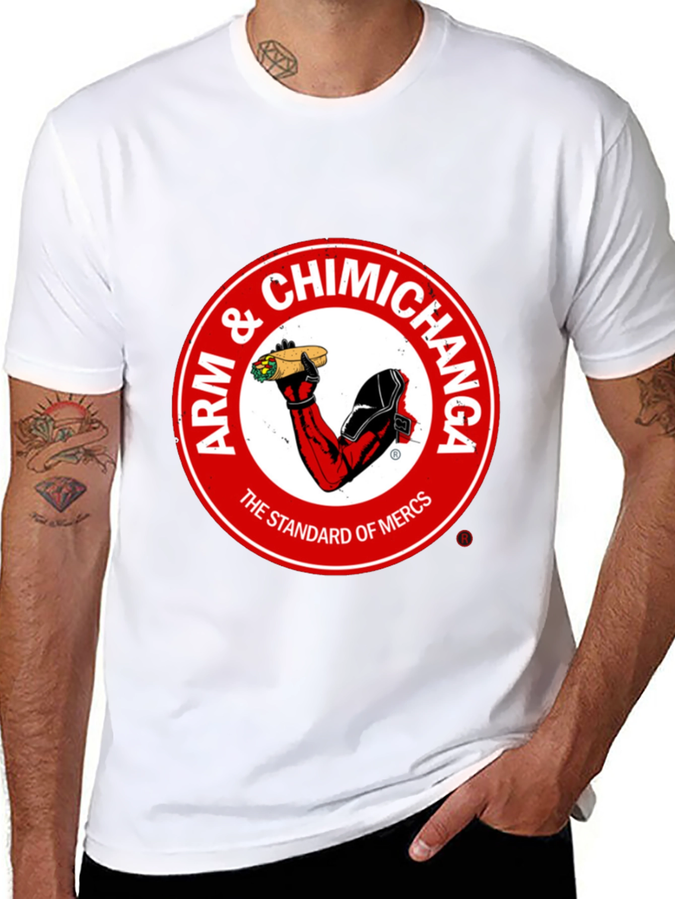 Black Arm & Chimichanga Graphic Tee - Standard of Mercs view 8