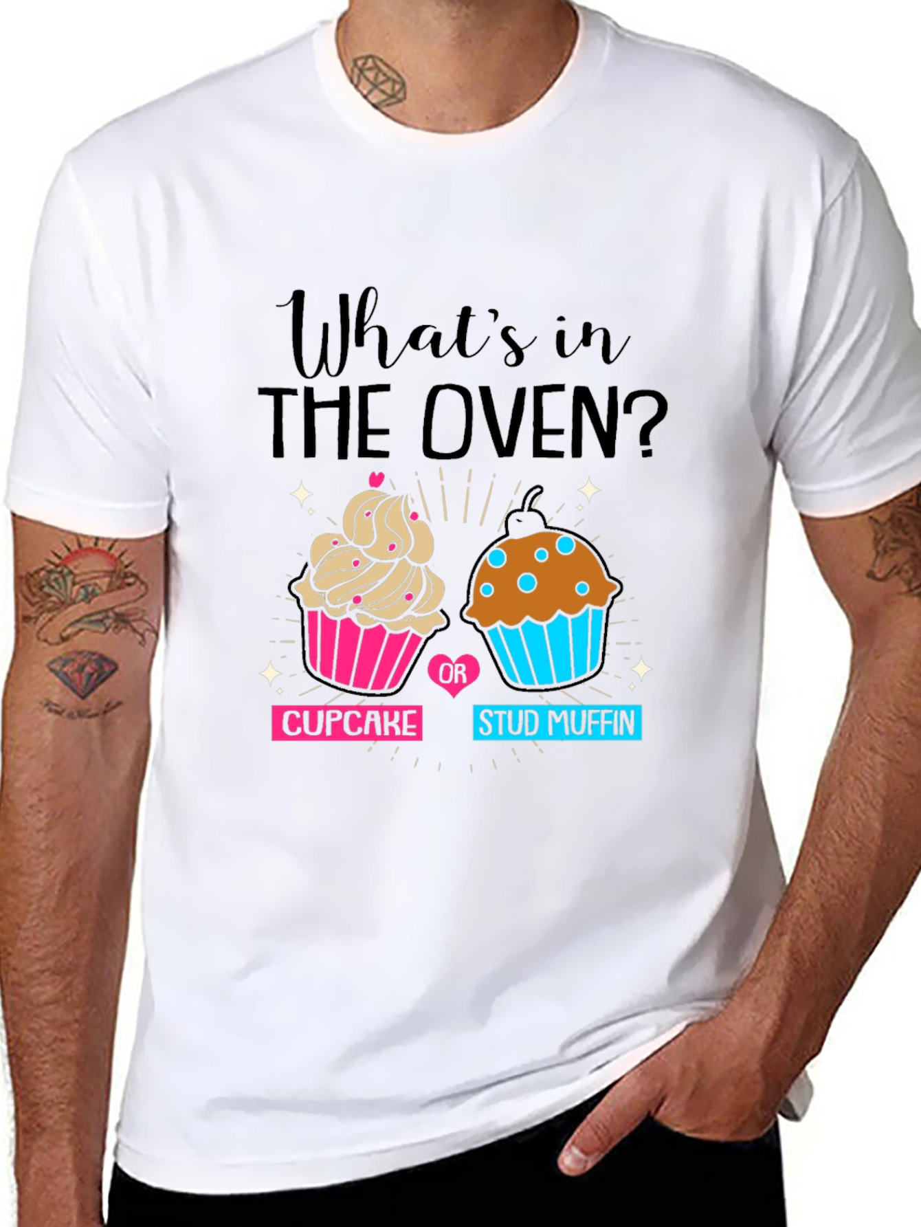 Black What's in the Oven Maternity T-Shirt view 8