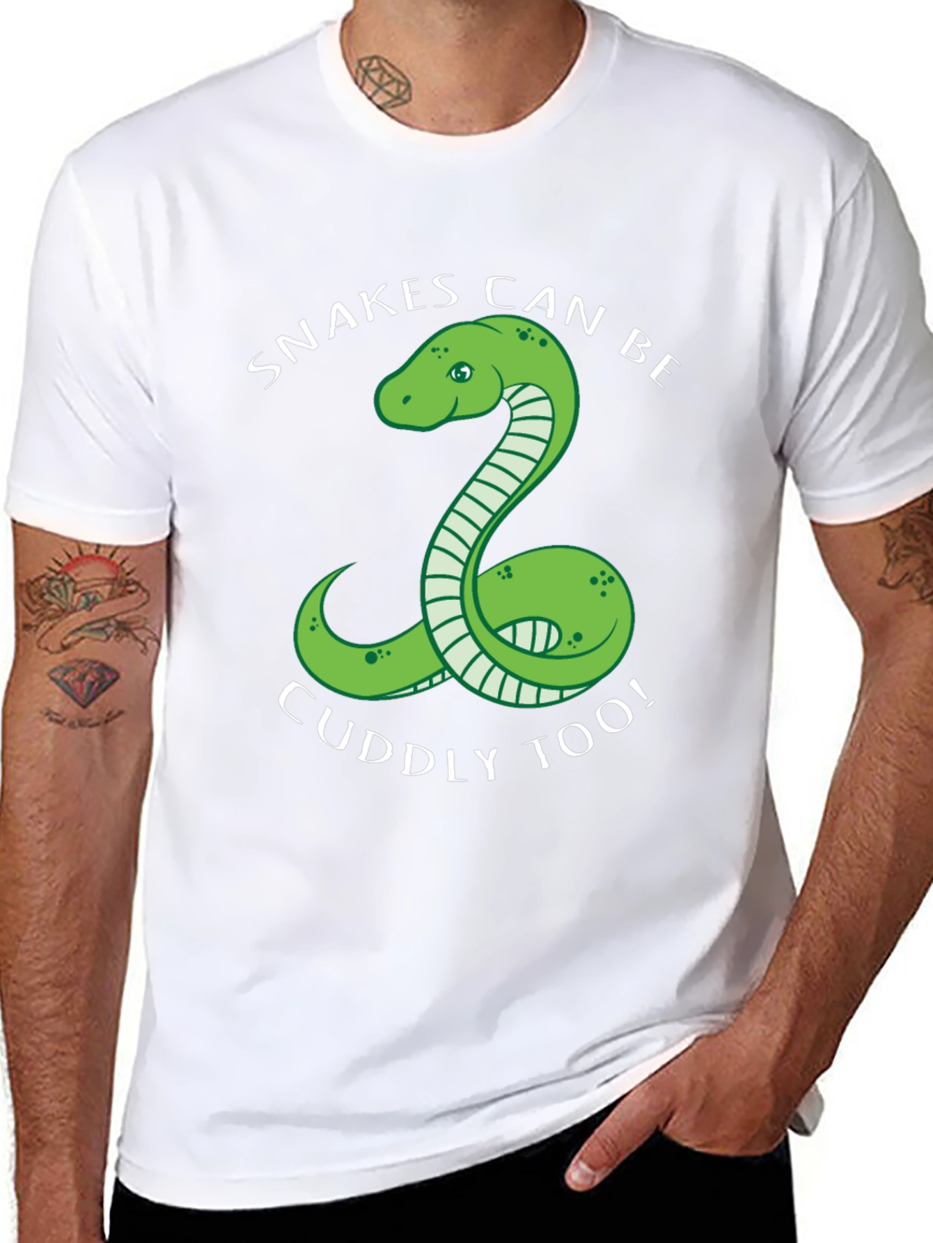 Black Snakes Can Be Cuddly Too T-Shirt view 8