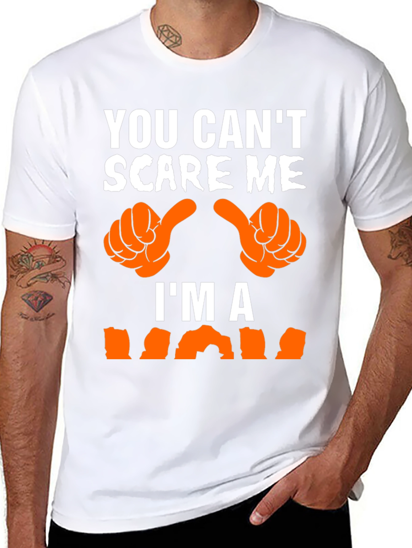 Black Funny Halloween T-Shirt - You Can't Scare Me, I'm A... view 8