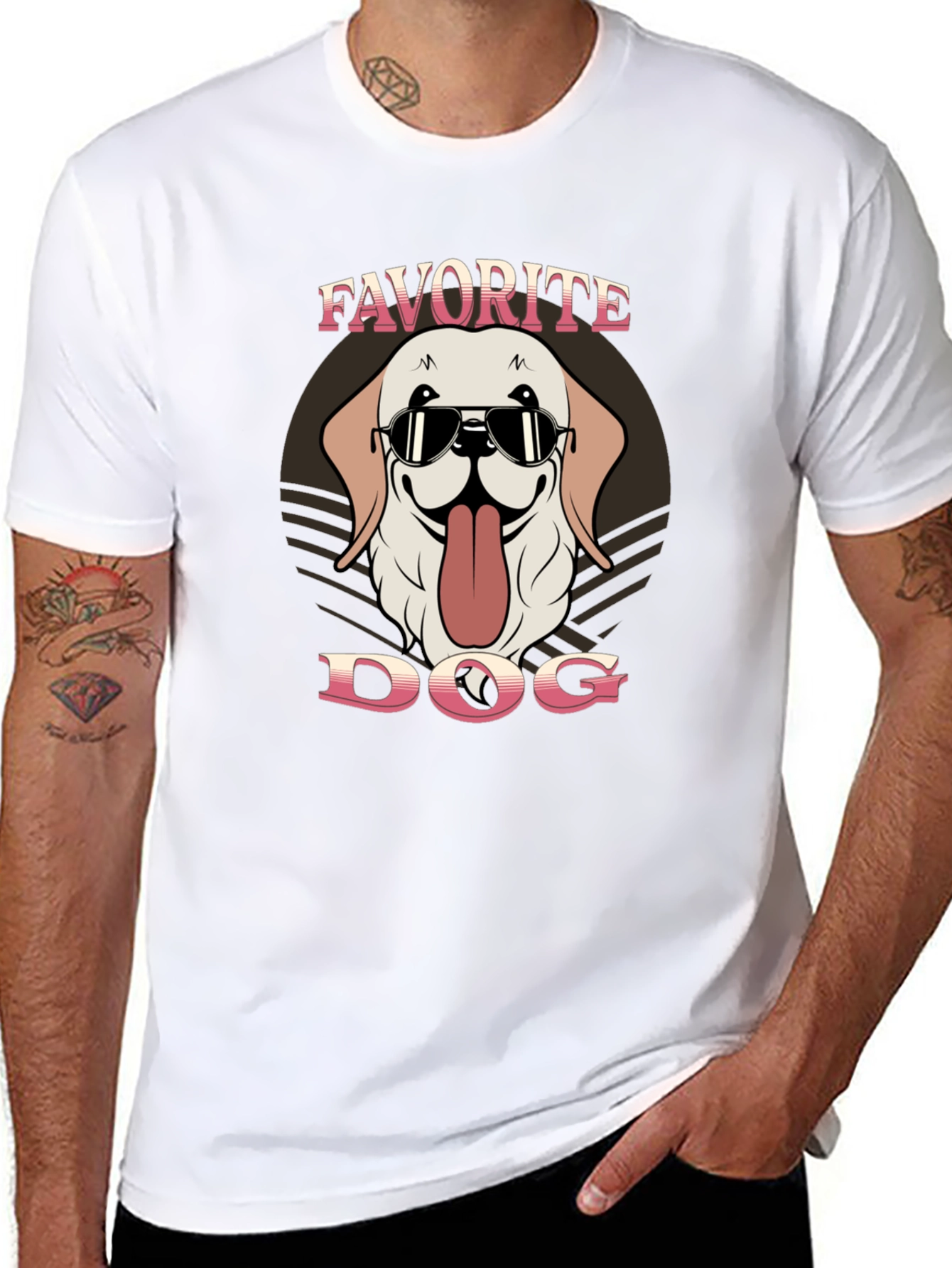 Cool Dog Graphic T-Shirt - Favorite Dog Design - 8
