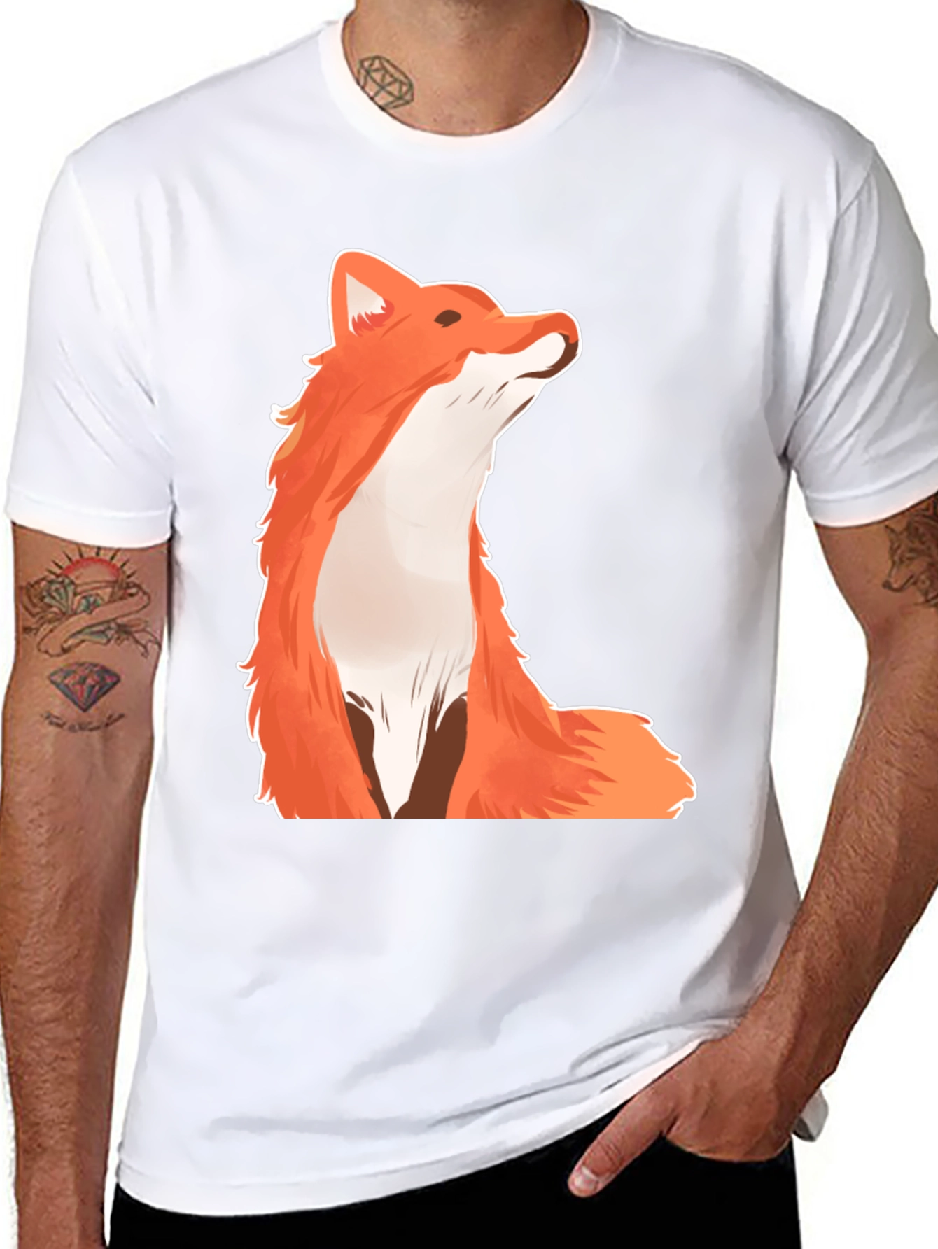 Black Fox Graphic T-Shirt view 8