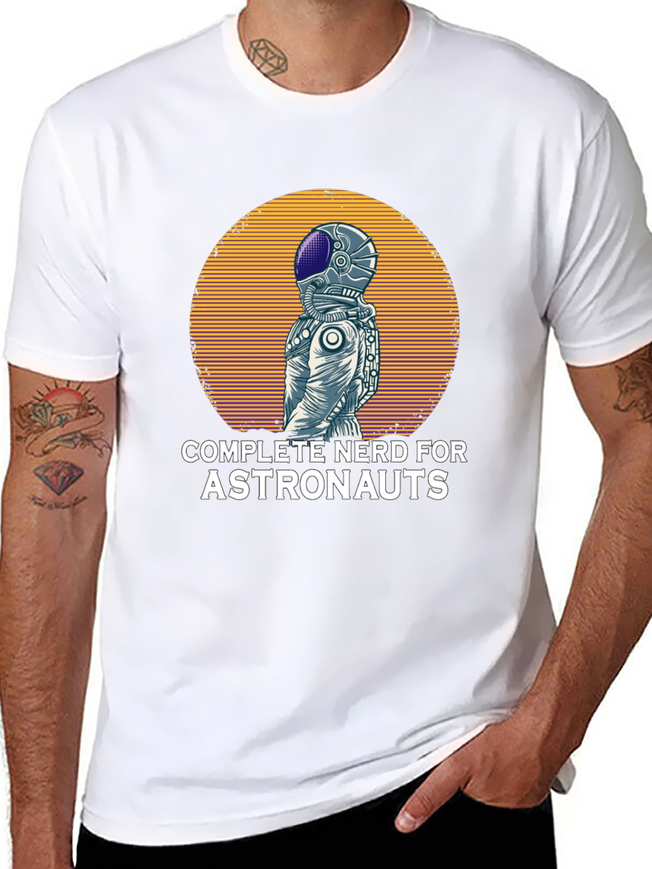 Black Nerd for Astronauts Graphic T-Shirt view 8