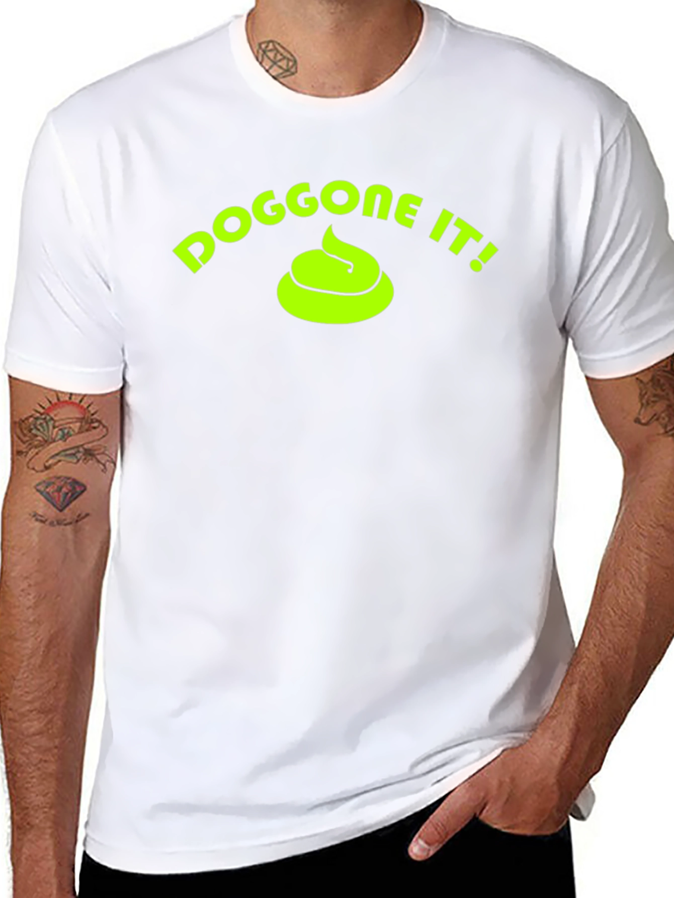 Black Doggone It! Funny Novelty Graphic Tee view 8