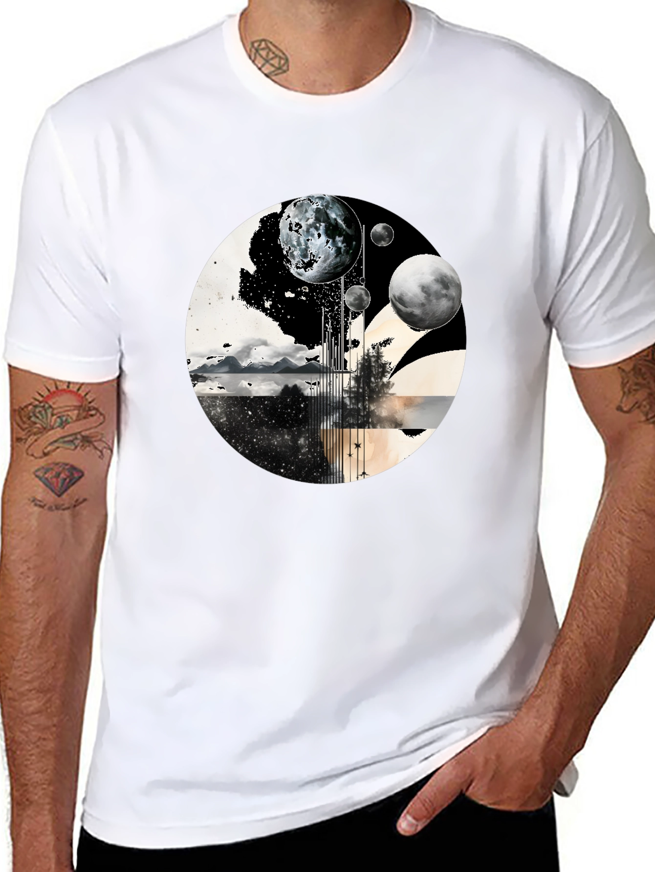 Planetary Landscape Graphic Tee - 8