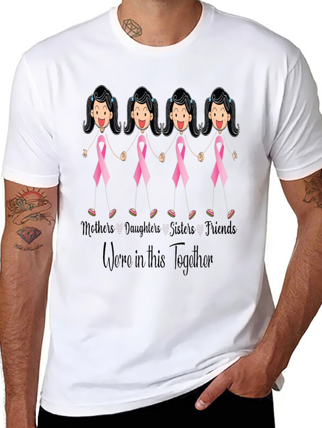 Black Mothers Daughters Sisters Friends Tee view 8