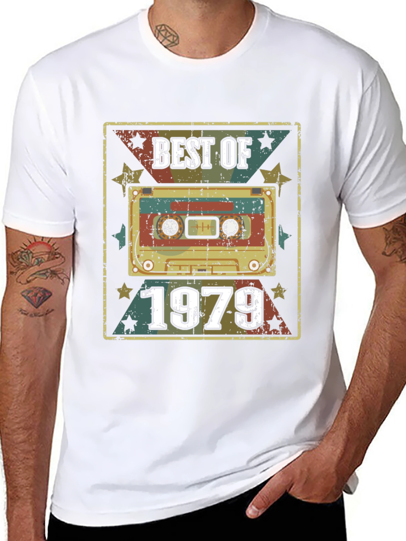 Black Best of 1979 Cassette Tape Graphic Tee view 8