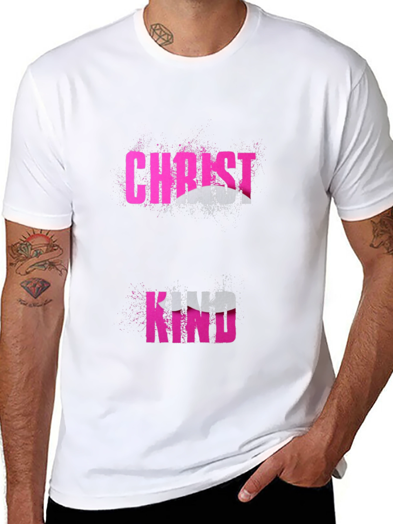 Black Christ Kind Graphic T-Shirt - Black view 8