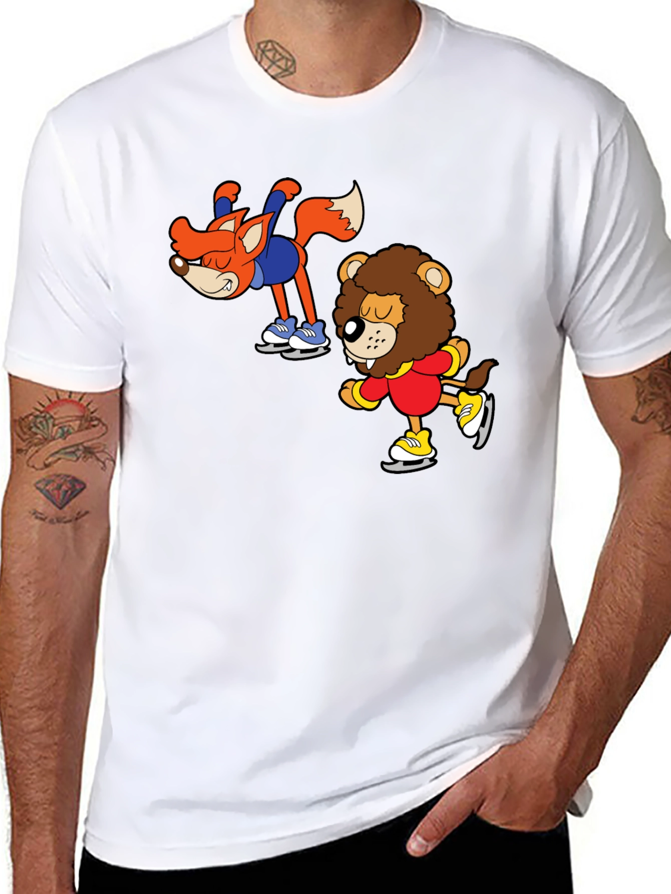 Black Skating Buddies Black T-Shirt view 8