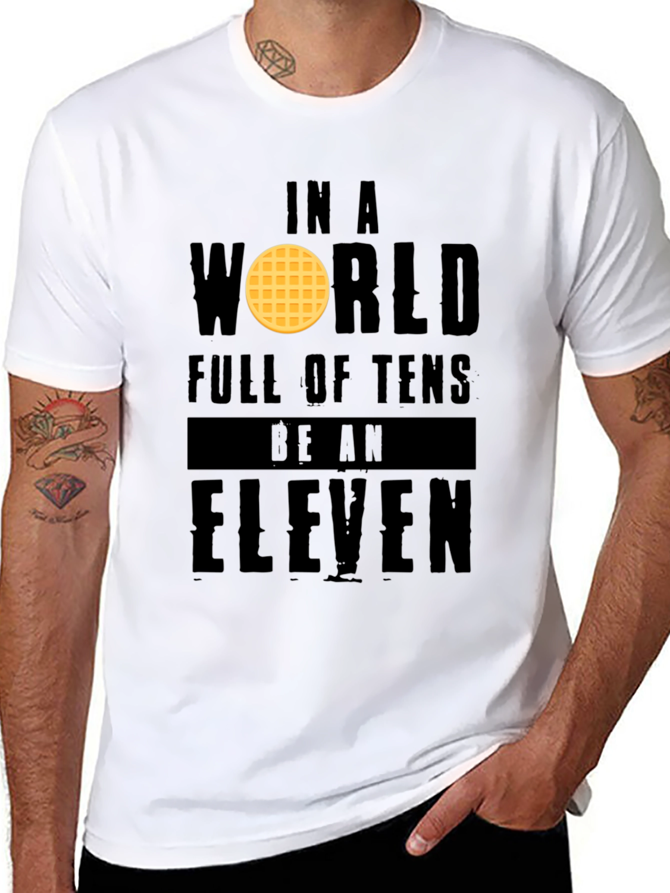 Black In a World Full of Tens Be an Eleven T-Shirt view 8