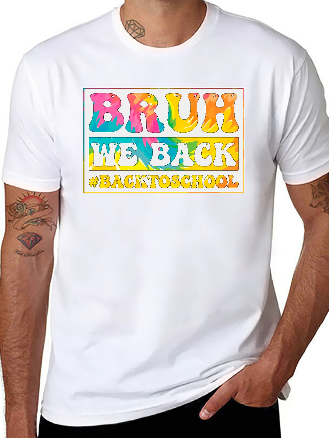 Black Bruh We Back to School T-Shirt view 8