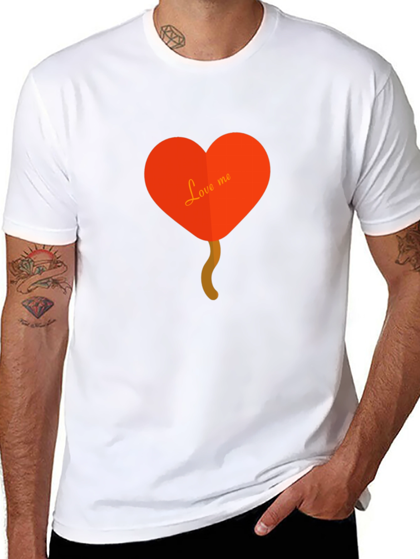 Love Me Heart Balloon Graphic Tee - 8