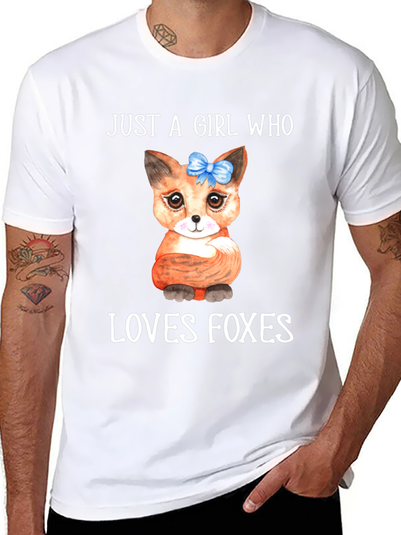 Black Girl Who Loves Foxes Graphic Tee view 8