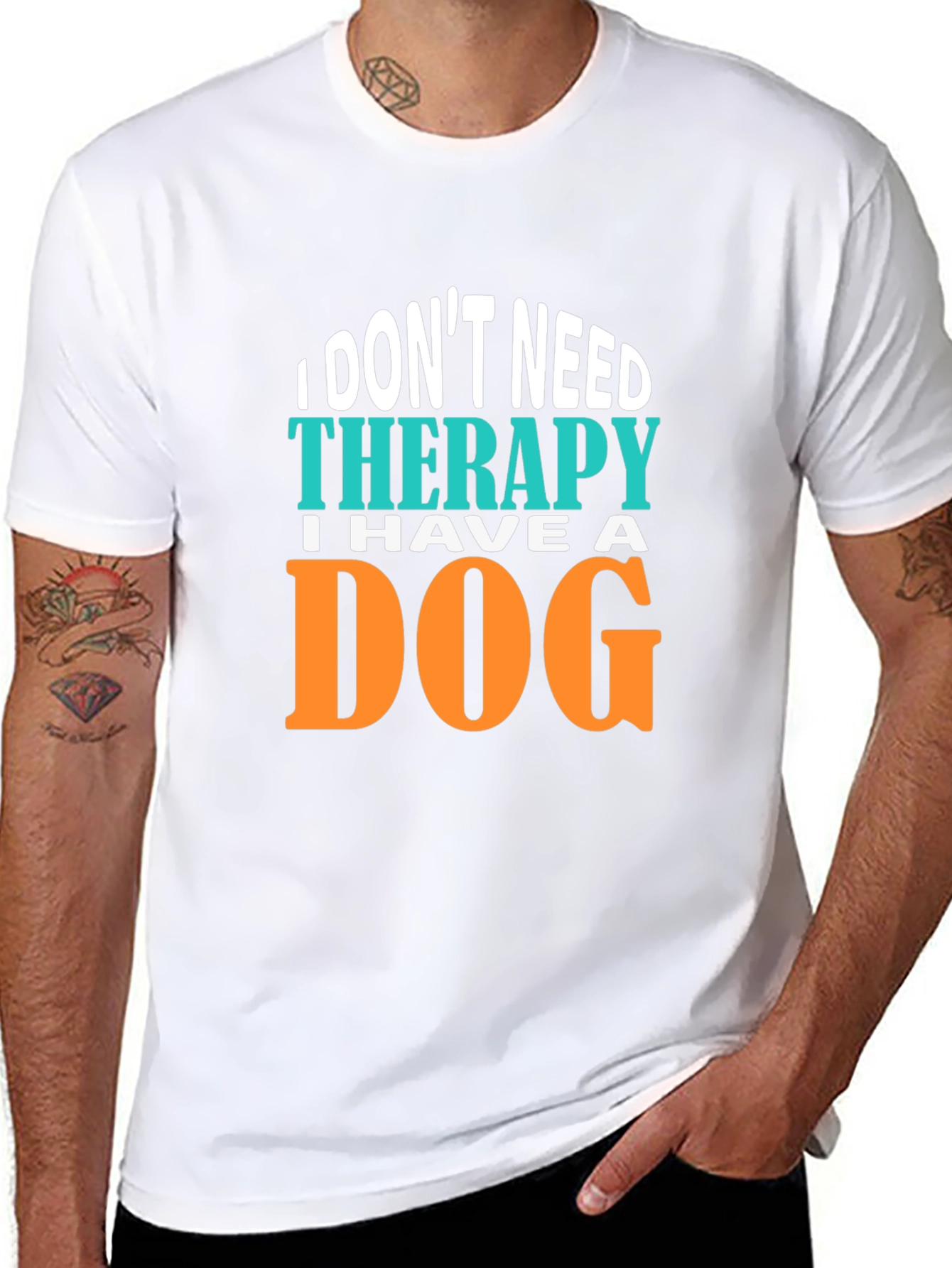 Black Dog Therapy Black Graphic Tee view 8