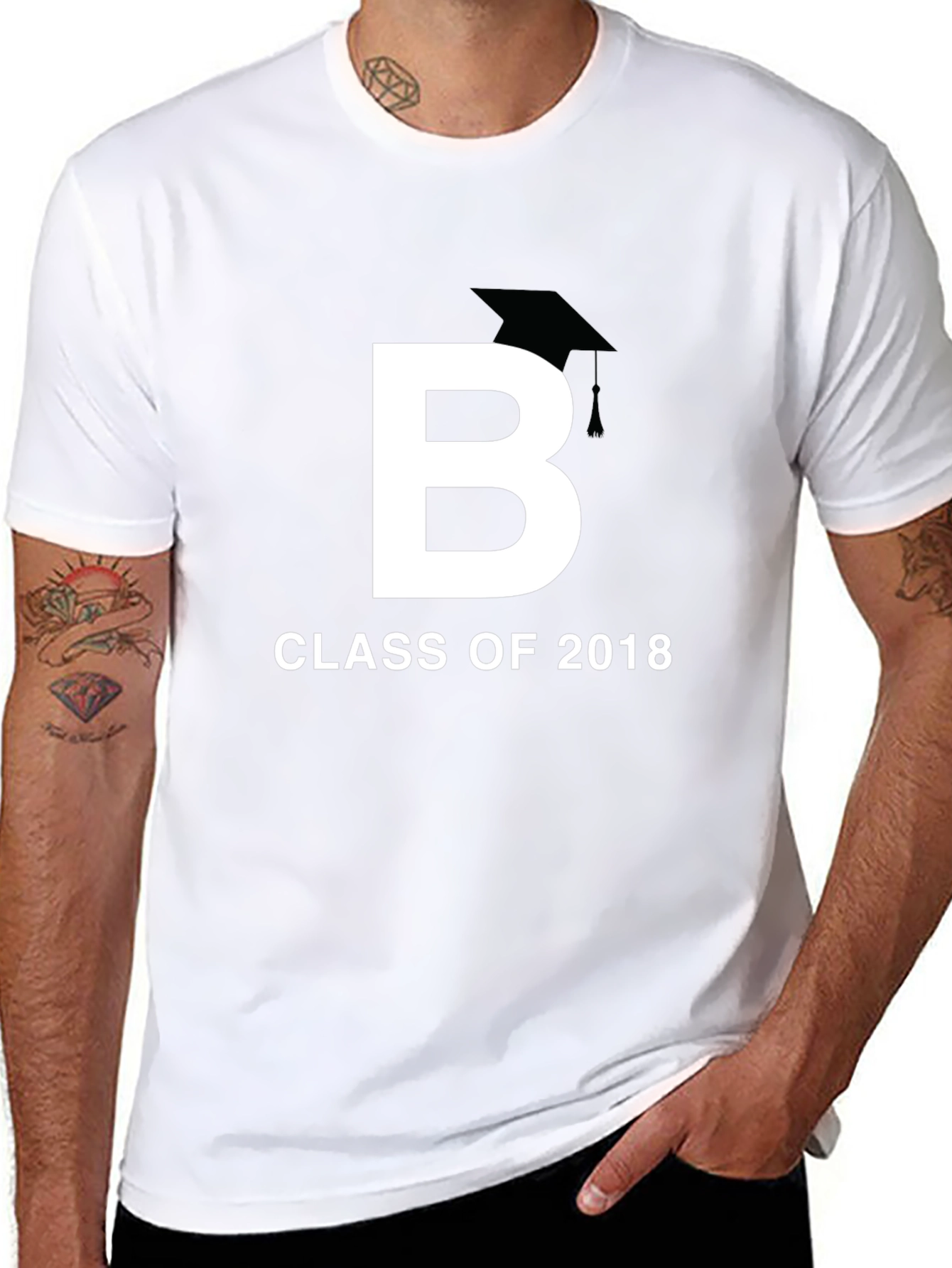 Black Class of 2018 Graduation T-Shirt view 8