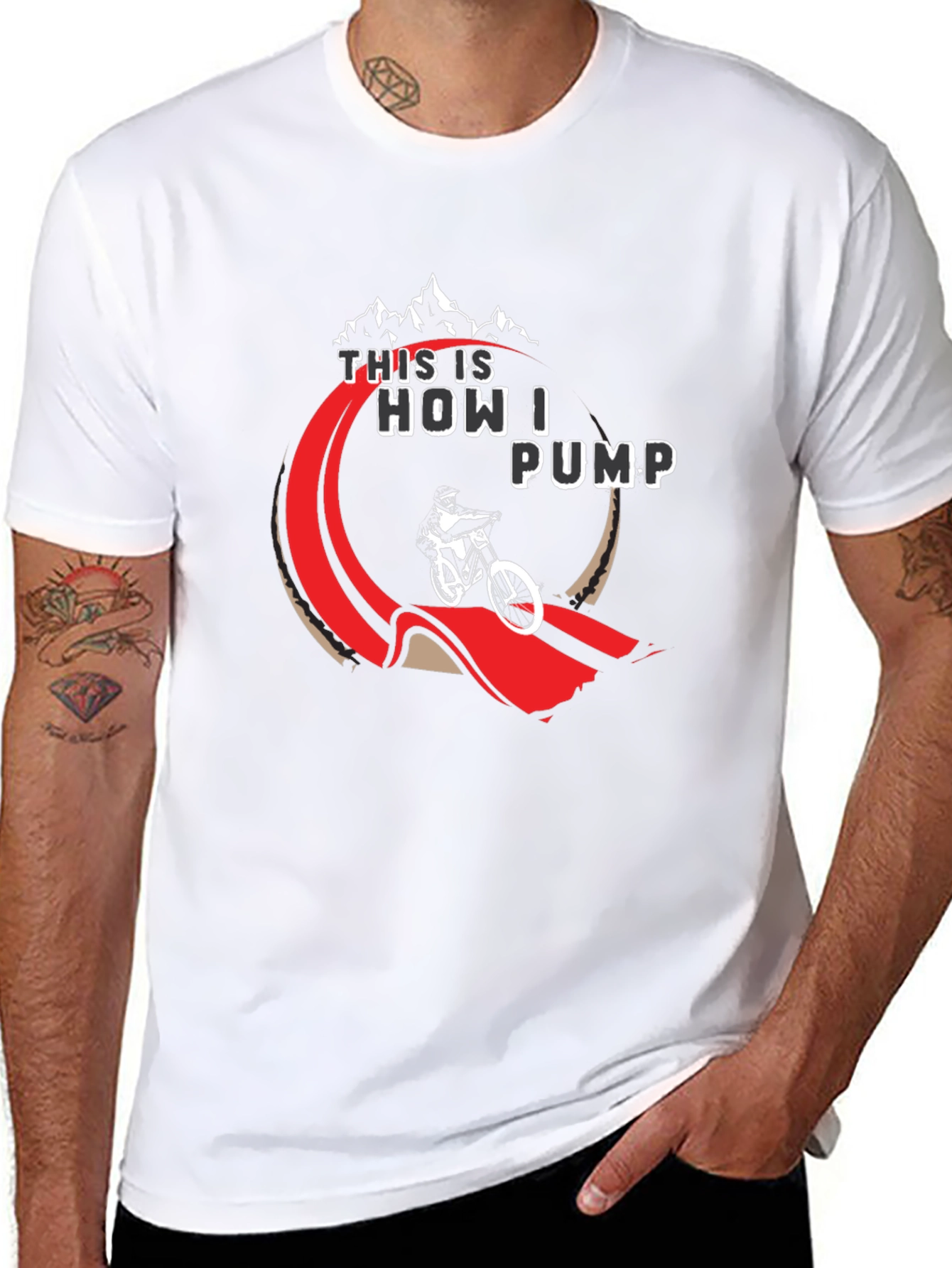 Black Mountain Bike "This is How I Pump" Graphic Tee view 8