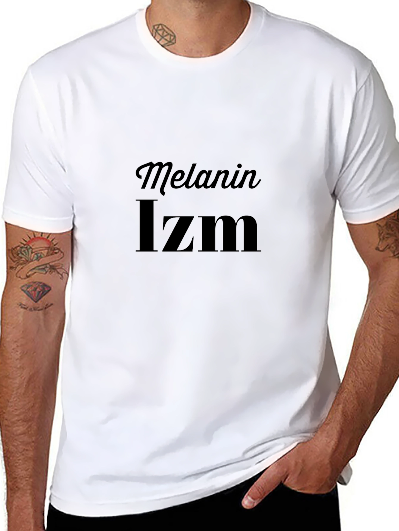 Black Melanin Izm Graphic Tee - Stylish Black T-Shirt view 8