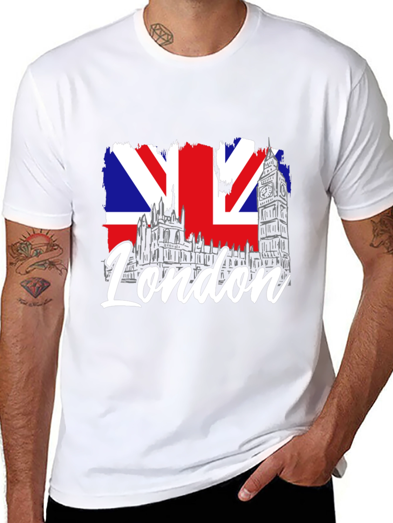 London UK Flag Graphic T-Shirt - 8
