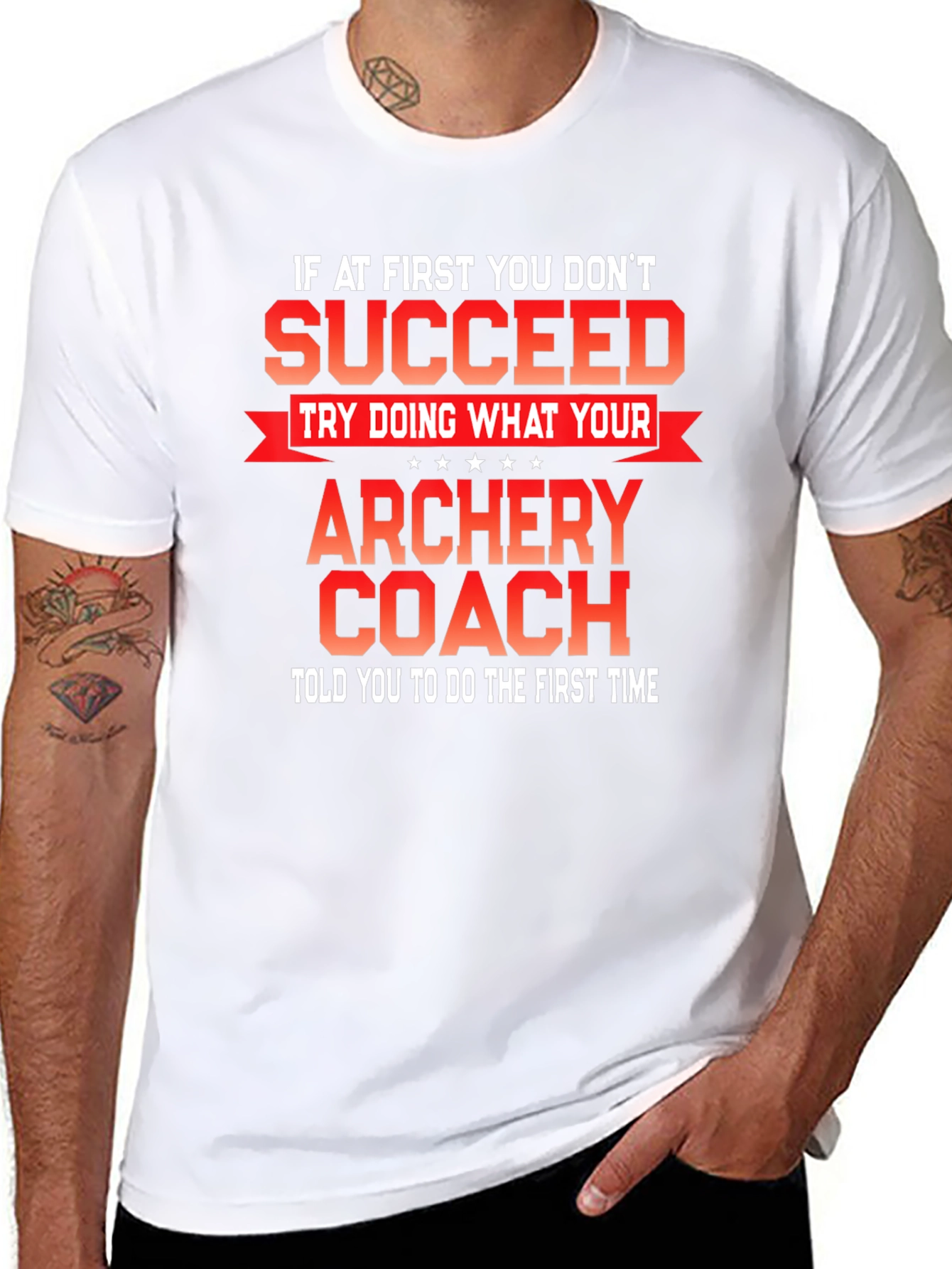 Black Archery Coach T-Shirt - Funny Slogan Tee view 8