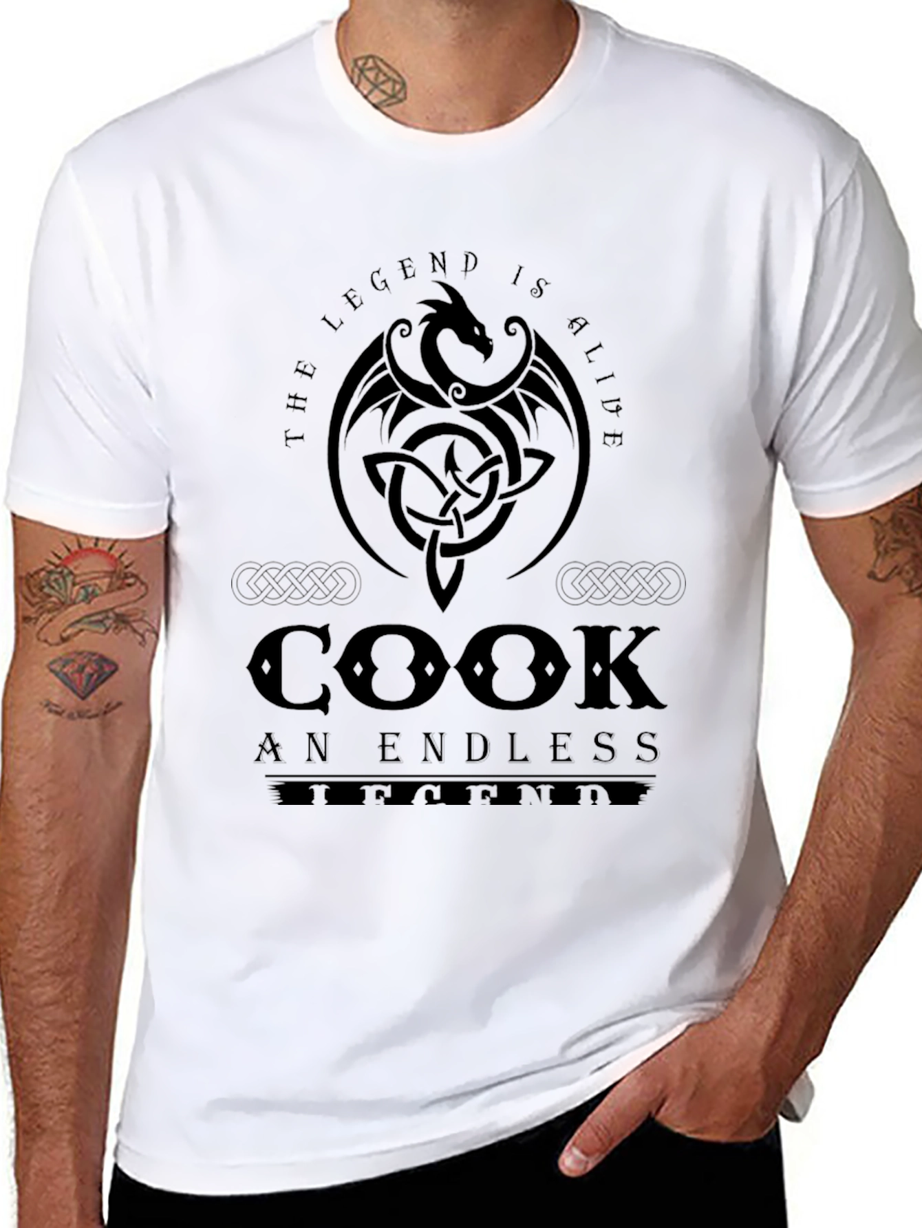 Black Cook: The Legend Is Alive Graphic Tee view 8