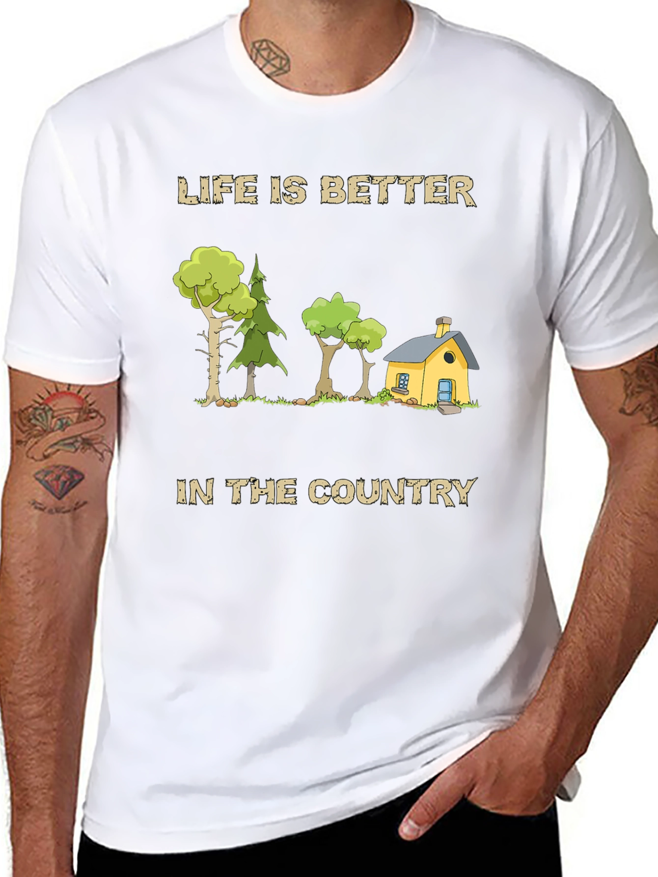 Black Life is Better in the Country Graphic Tee view 8