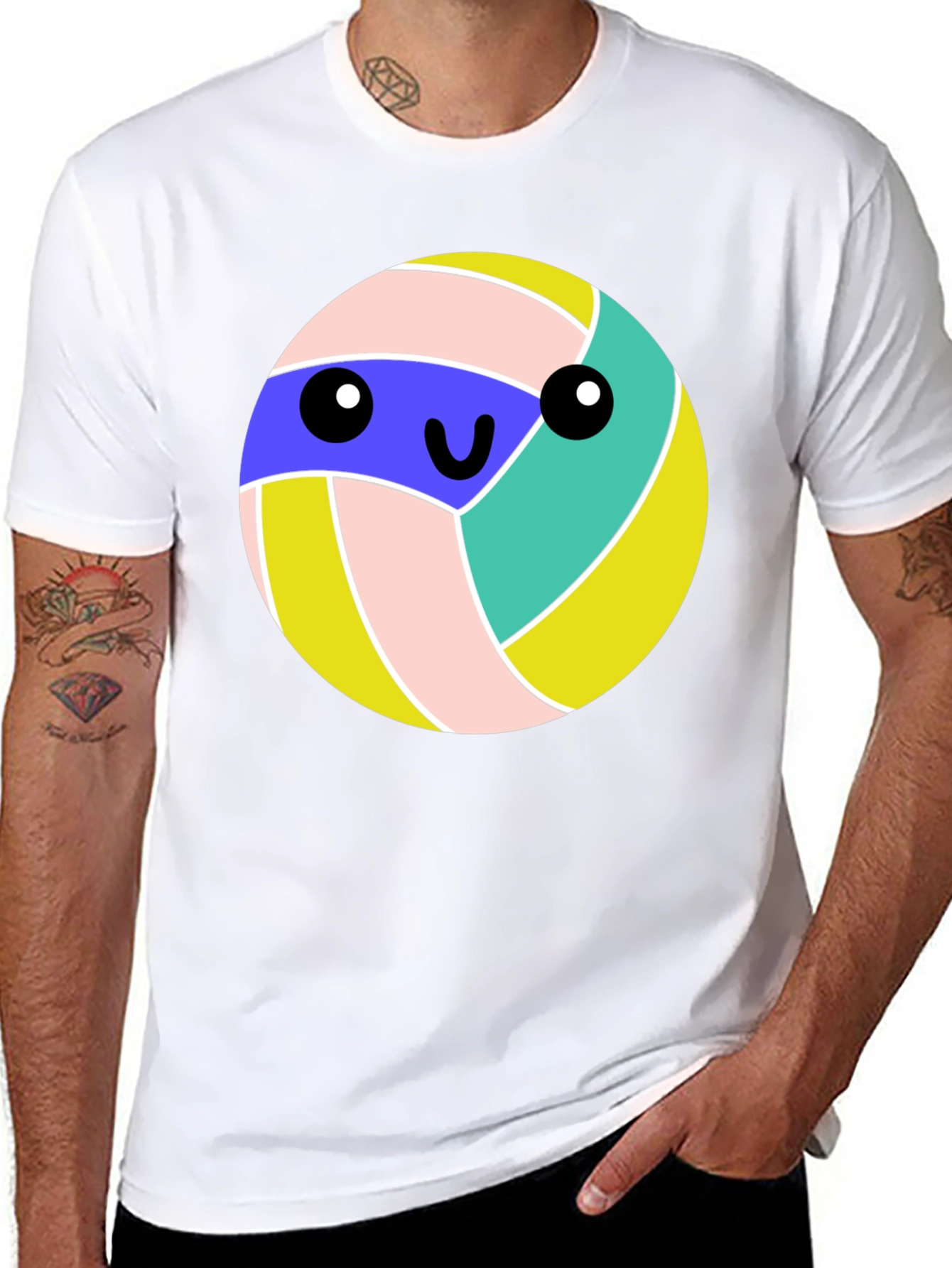 Black Kawaii Volleyball T-Shirt - Cute Anime Style view 8