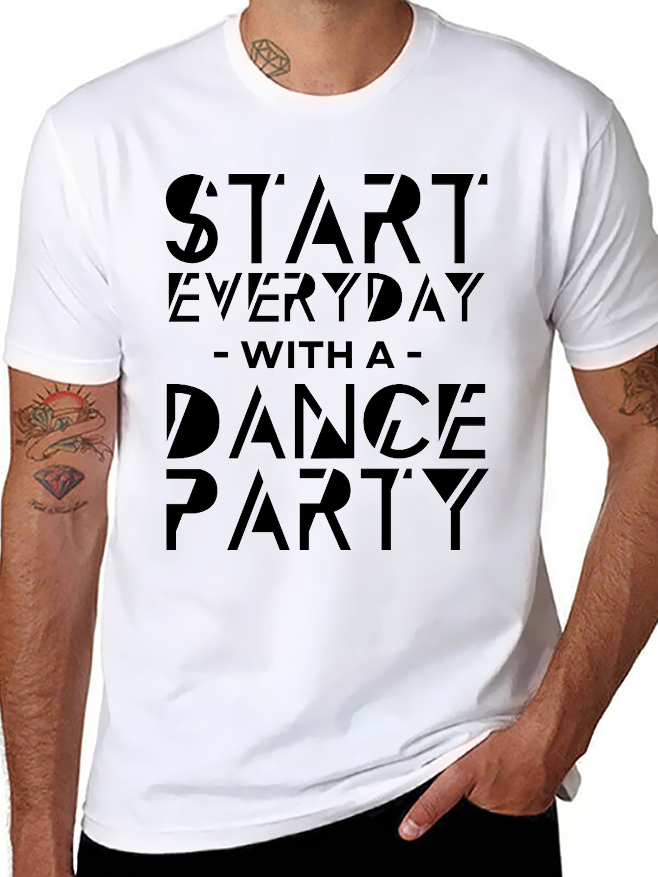 Black Start Everyday Dance Party Graphic Tee - Black T-Shirt view 8
