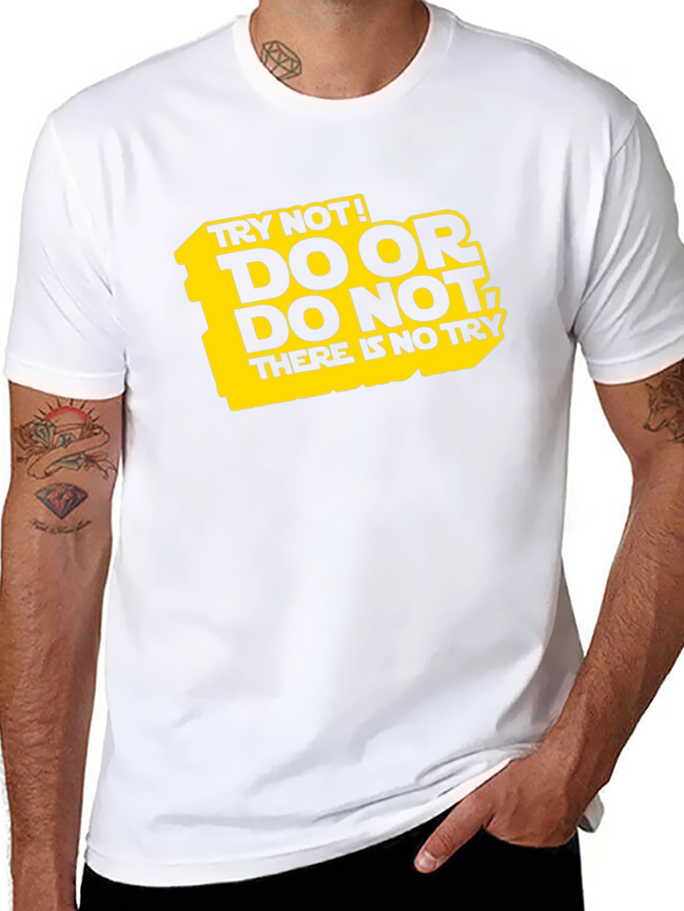 Black Do Or Do Not T-Shirt | Funny Yoda Quote view 8