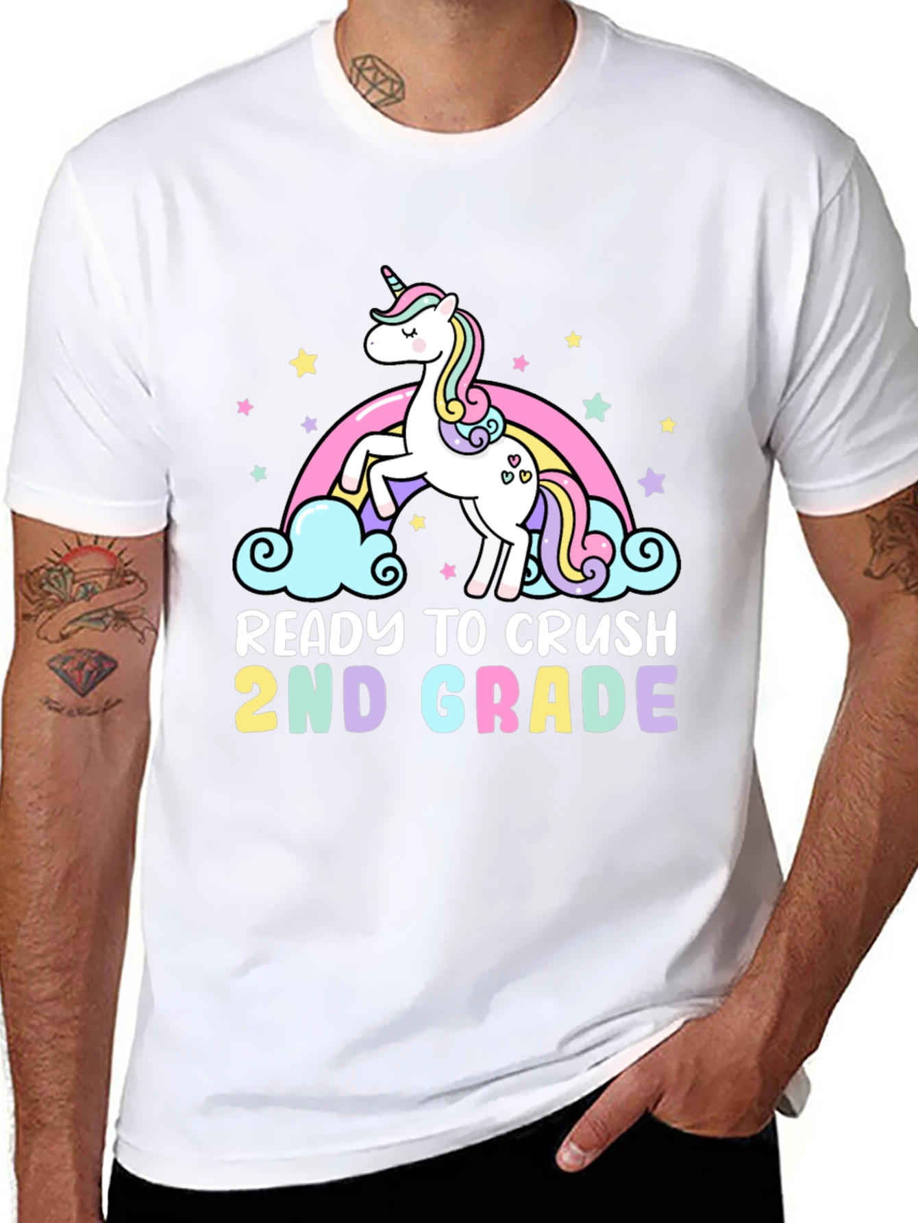 Ready to Crush 2nd Grade Unicorn T-Shirt - 8