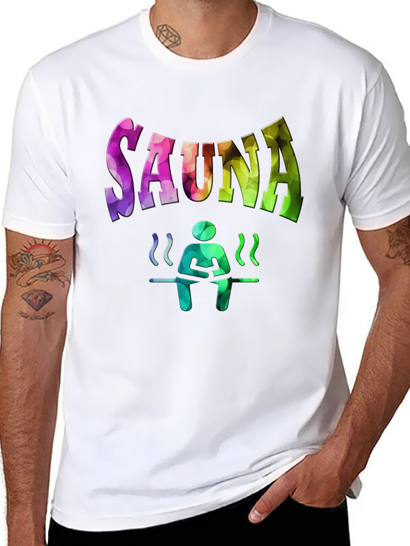 Black Sauna Lover T-Shirt - Relax and Unwind! view 8