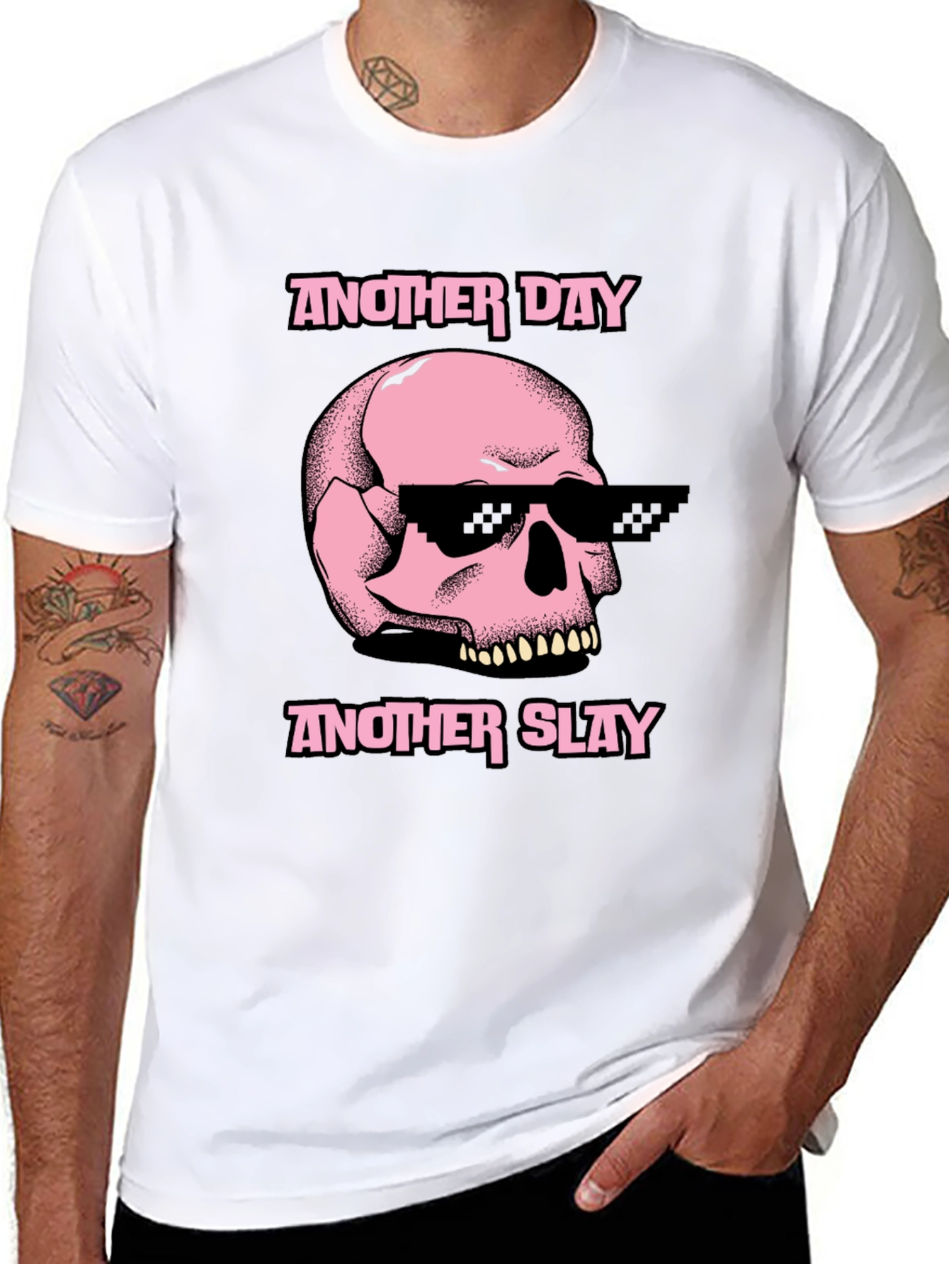 Black Another Day Another Slay Graphic Tee view 8