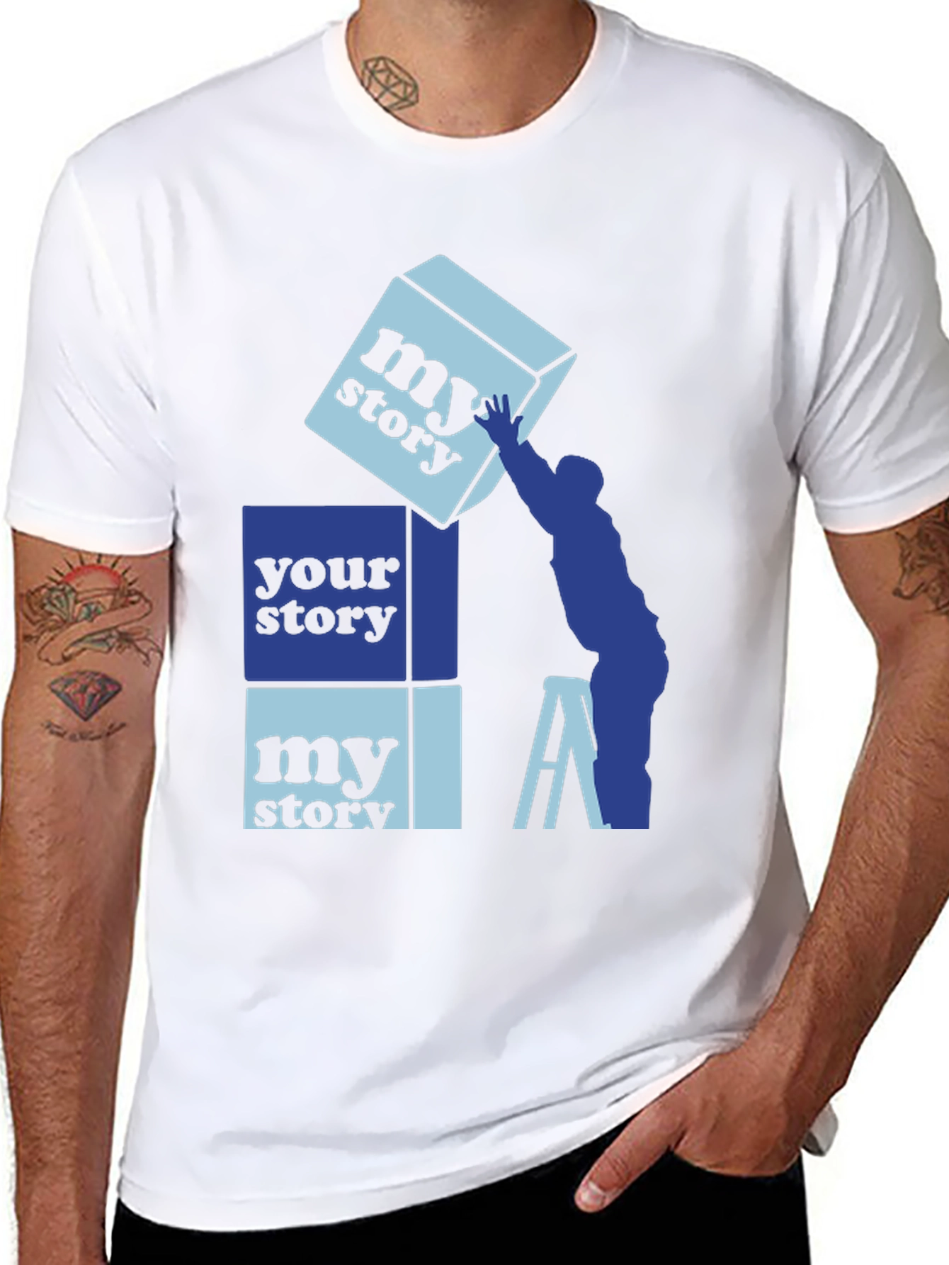 Black My Story Your Story Graphic Tee view 8
