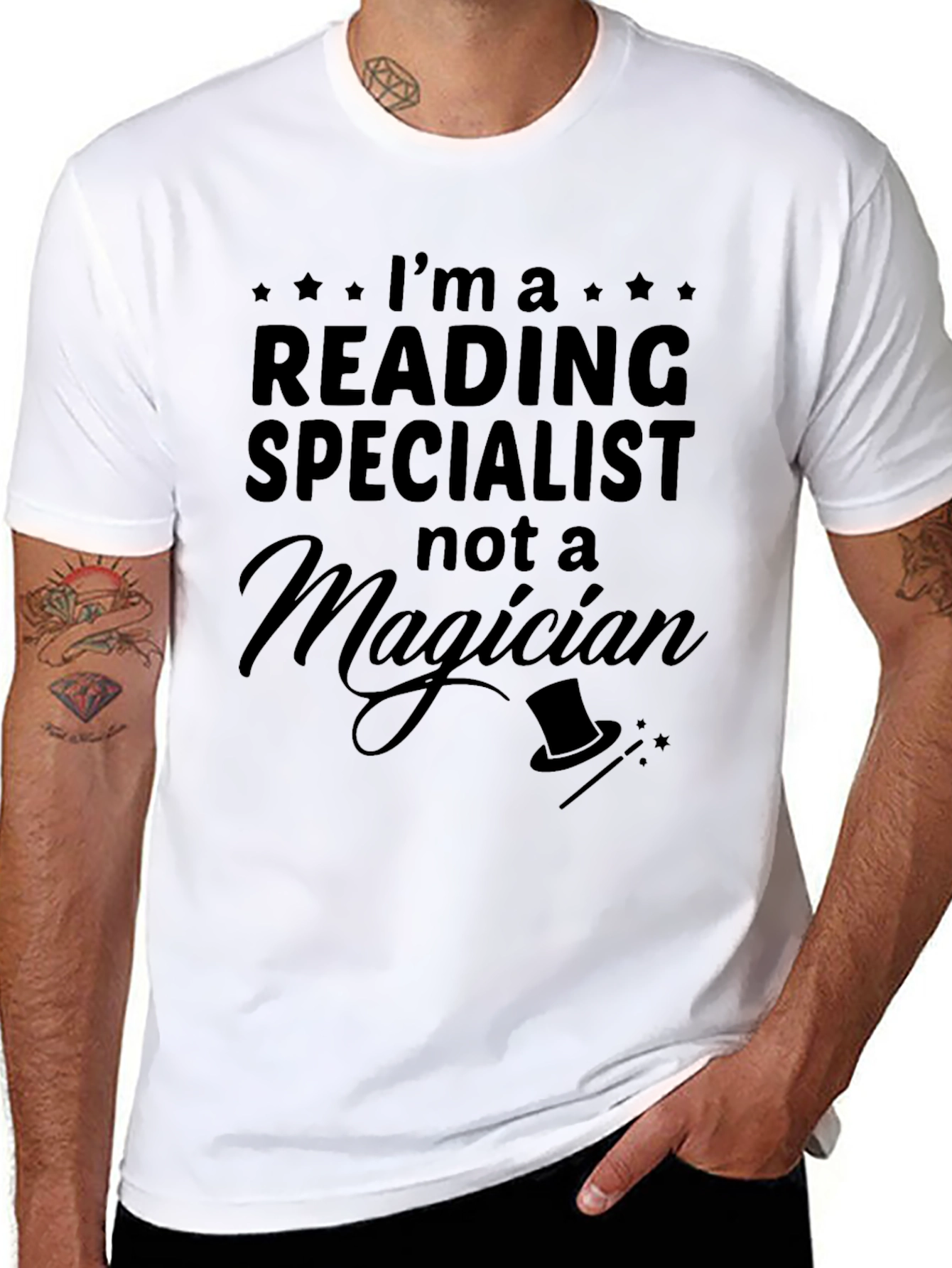 Black Reading Specialist T-Shirt view 8