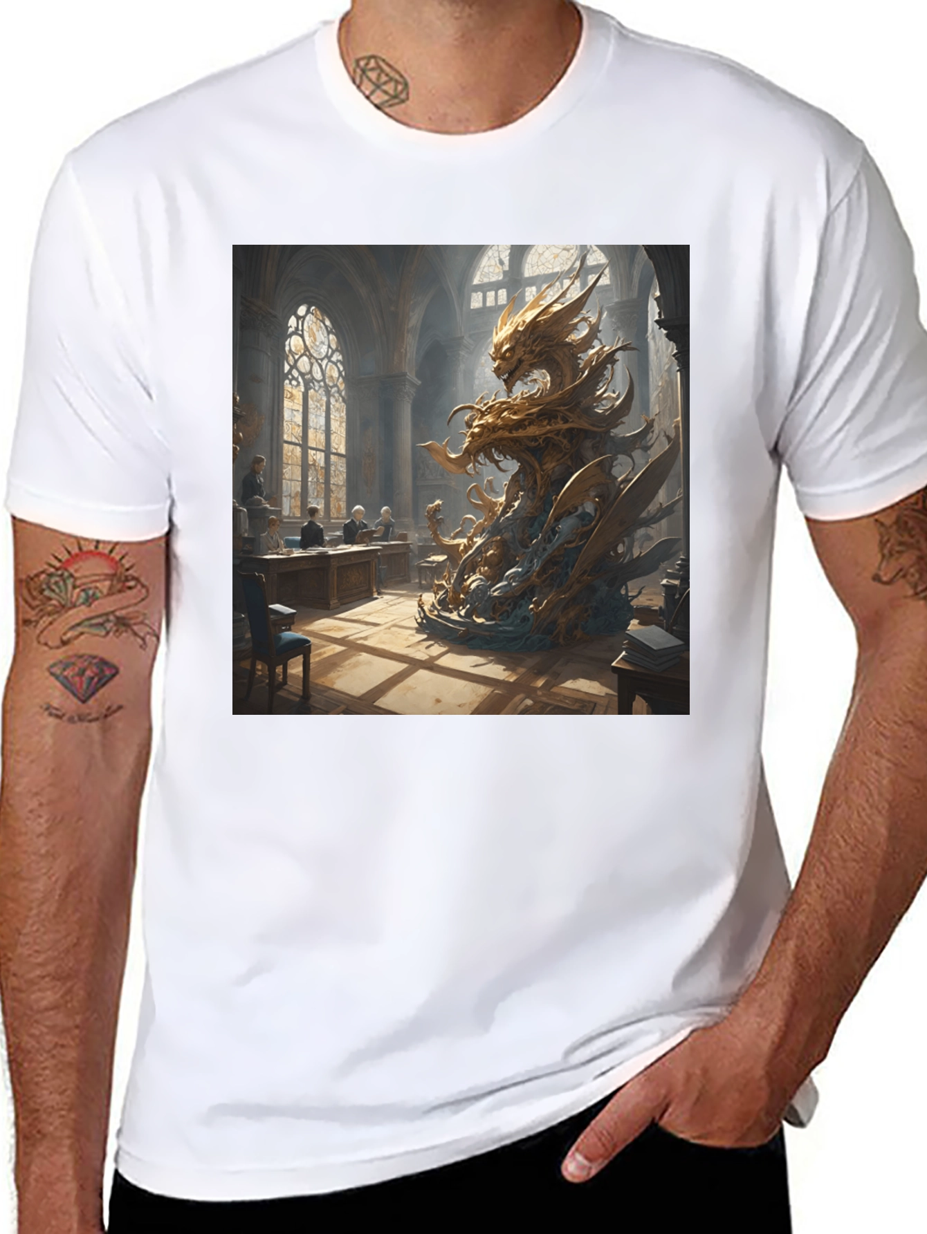 Dragon Courtroom Black Tee - 8