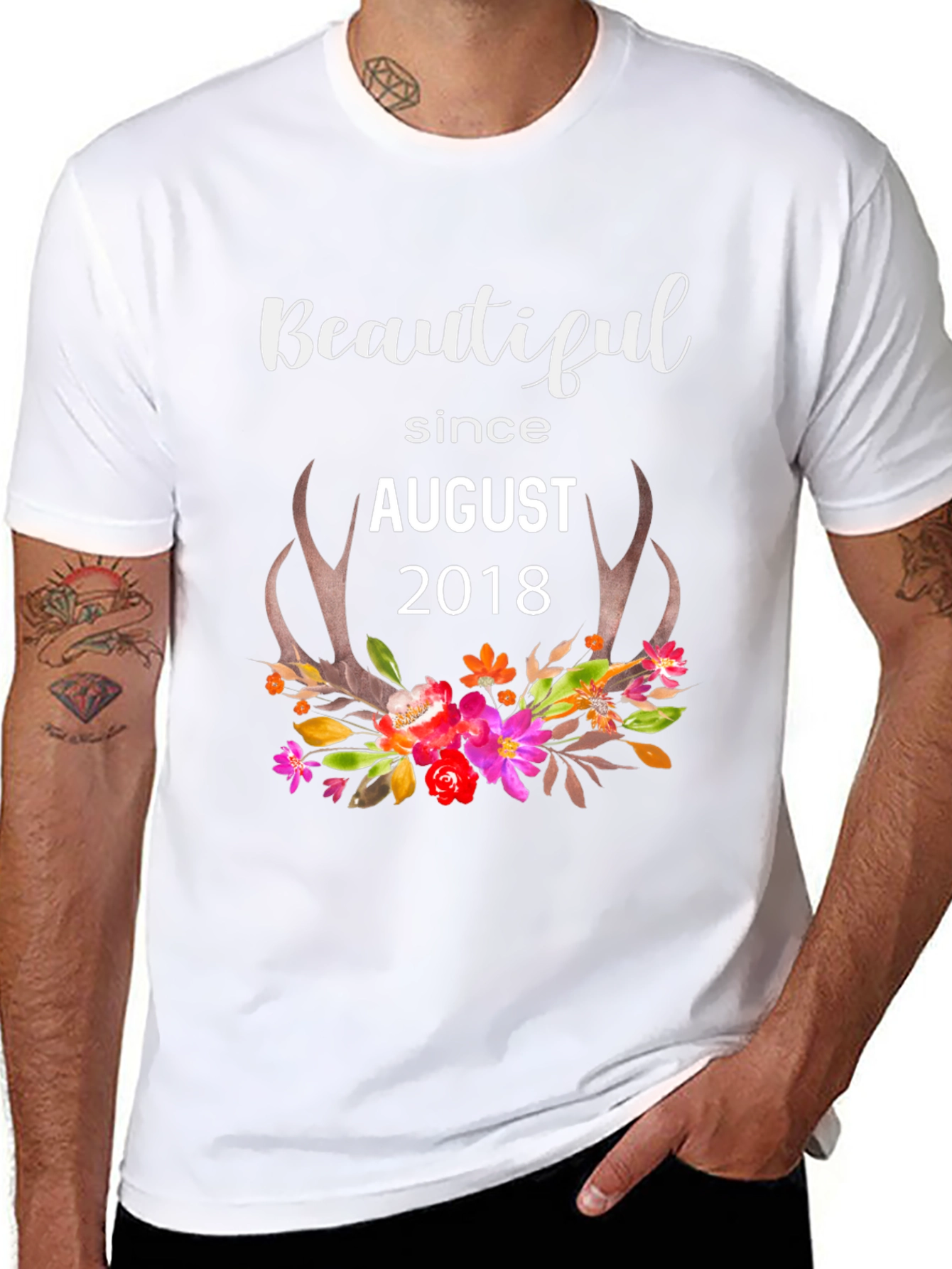 Black Beautiful Since August 2018 T-Shirt view 8