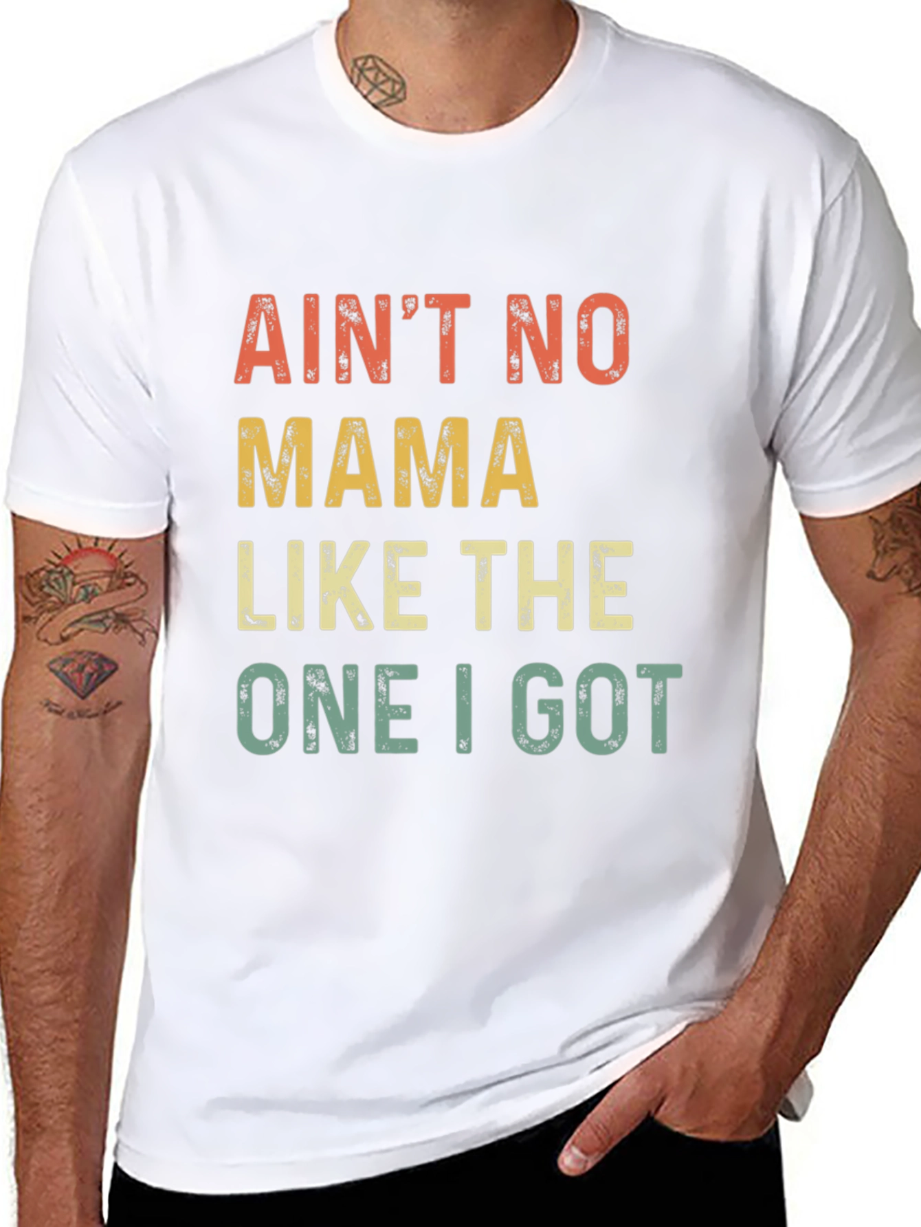 Black Ain't No Mama Like The One I Got T-Shirt view 8