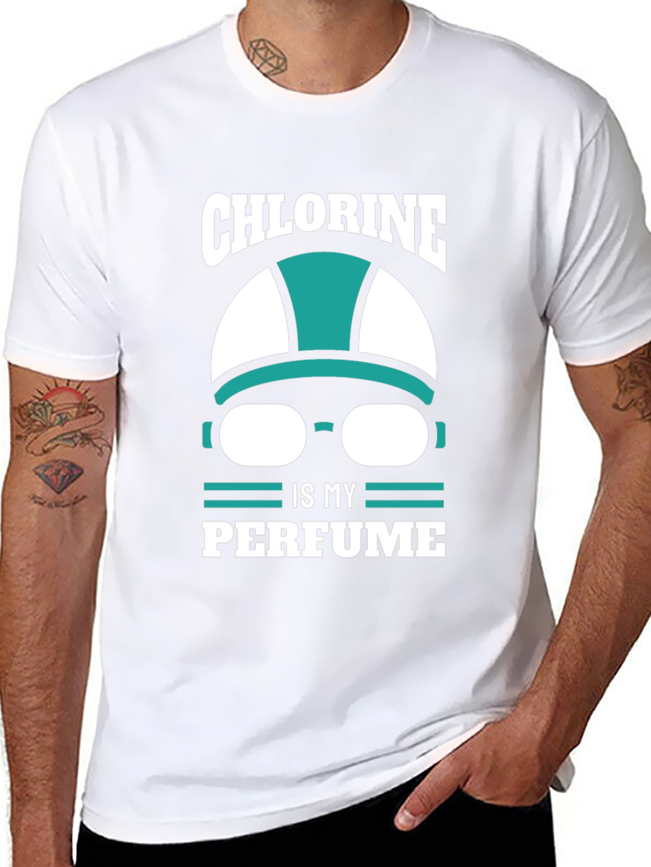 Chlorine is My Perfume - Swim T-Shirt - 8