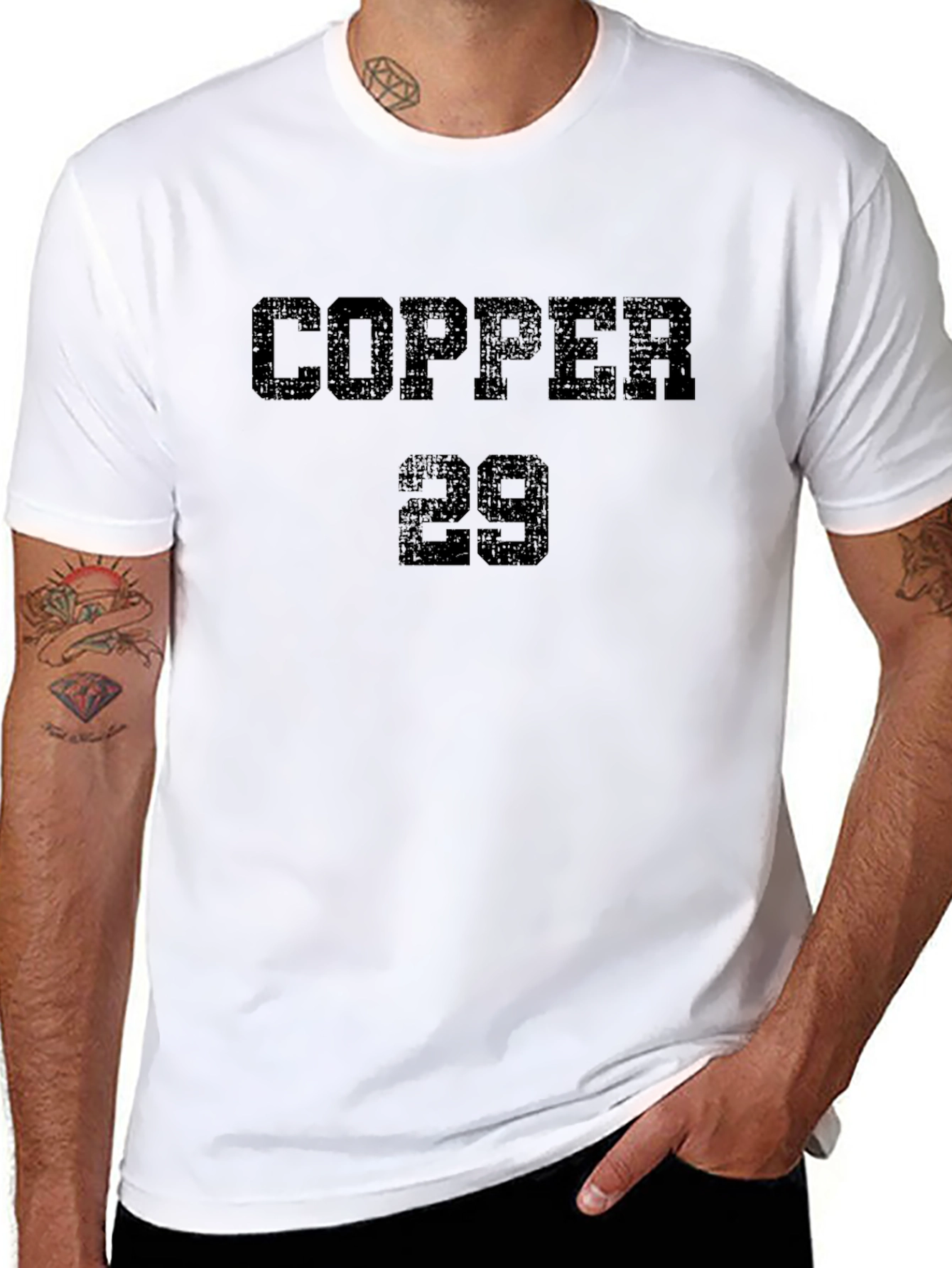 Black Copper 29 Black T-Shirt - Men's Fashion Tee view 8