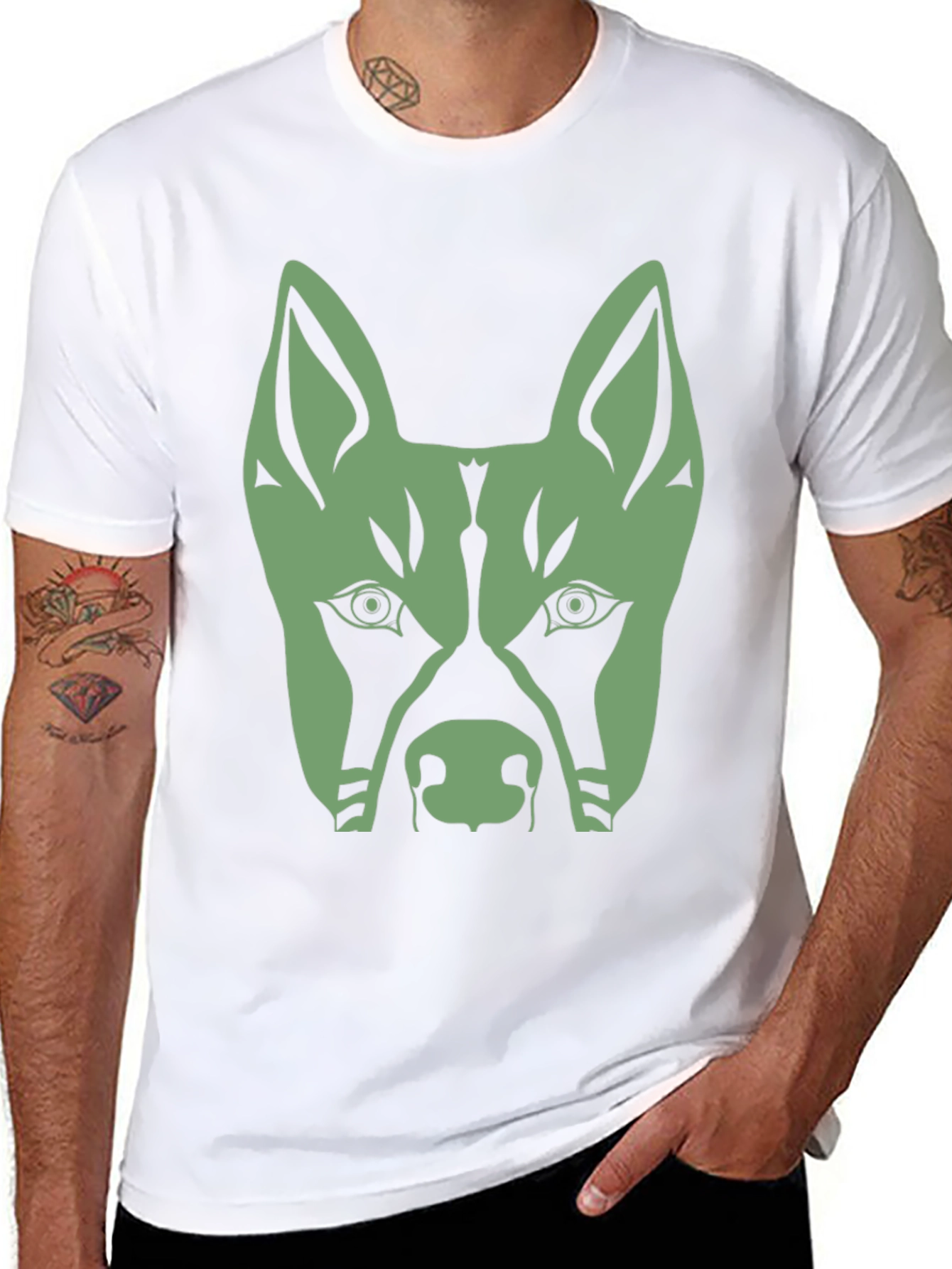Black Dog Graphic Tee - Cool Canine Design view 8