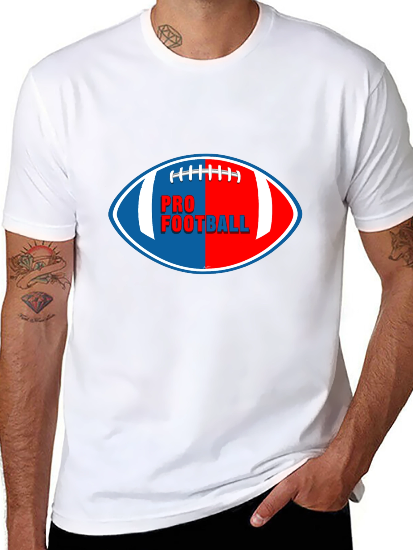 Black Pro Football Graphic T-Shirt | Sportswear view 8