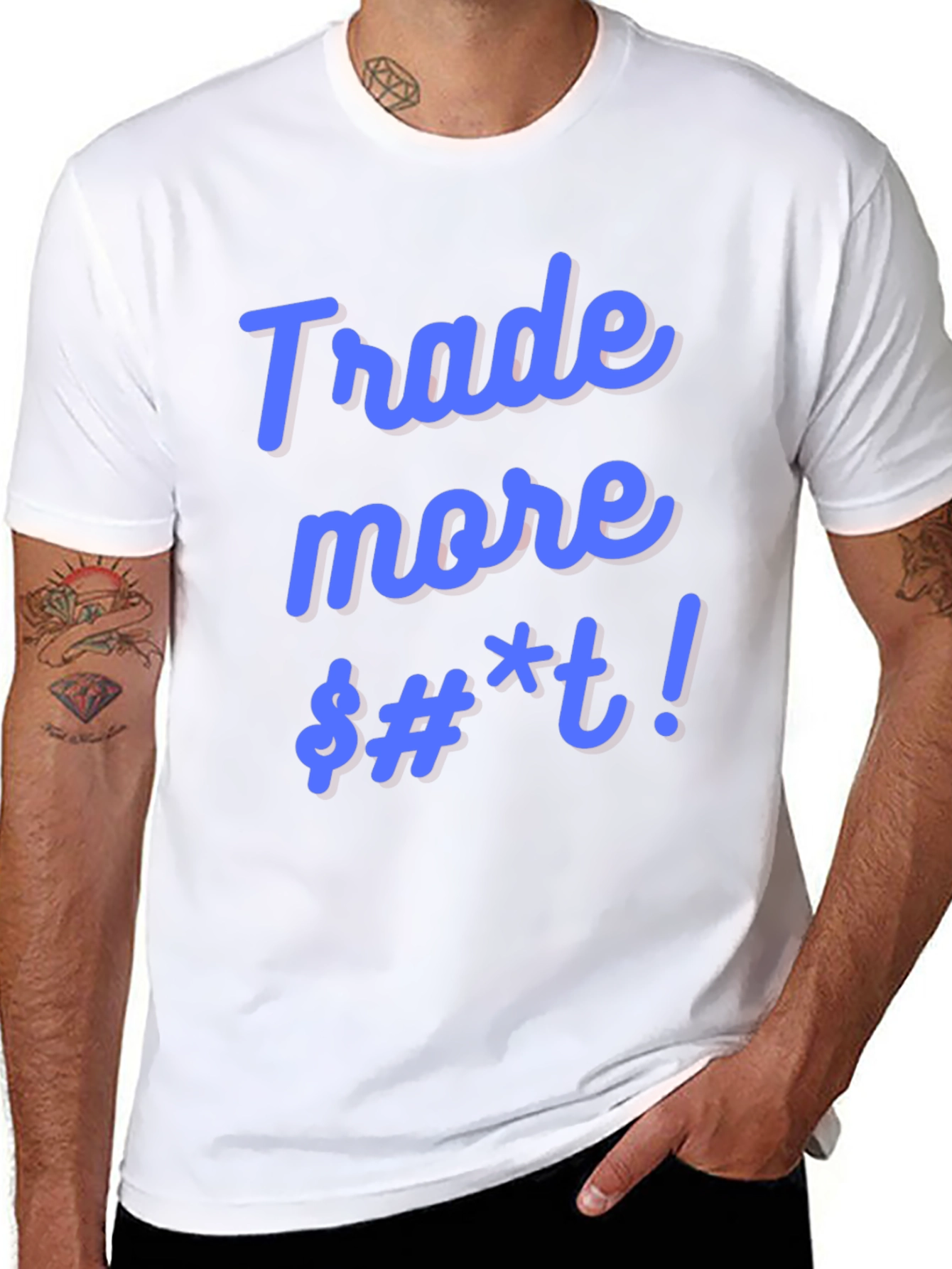 Trade More Funny Black T-Shirt - 8