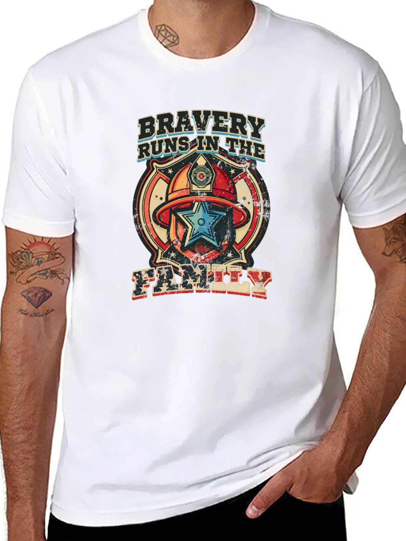 Black Bravery Runs in the Family Graphic Tee view 8