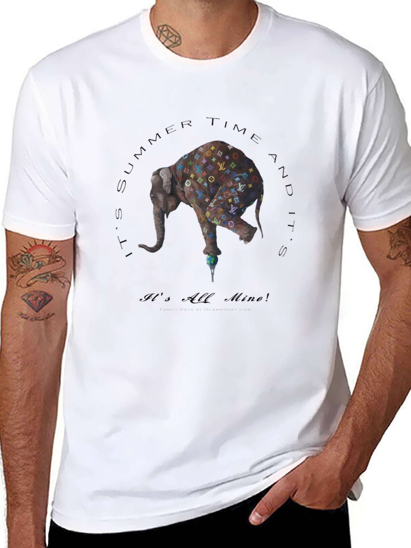 Black Elephant "It's All Mine" Graphic T-Shirt view 8
