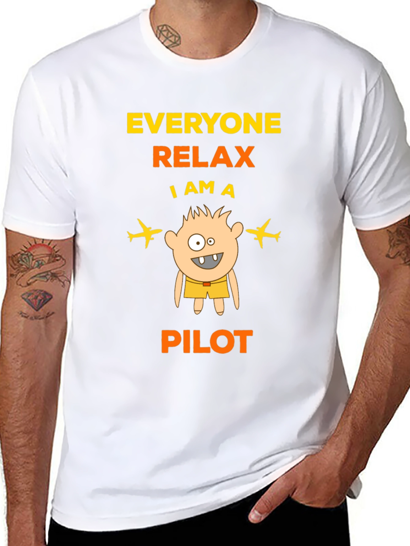 Funny Pilot T-Shirt: Everyone Relax - 8