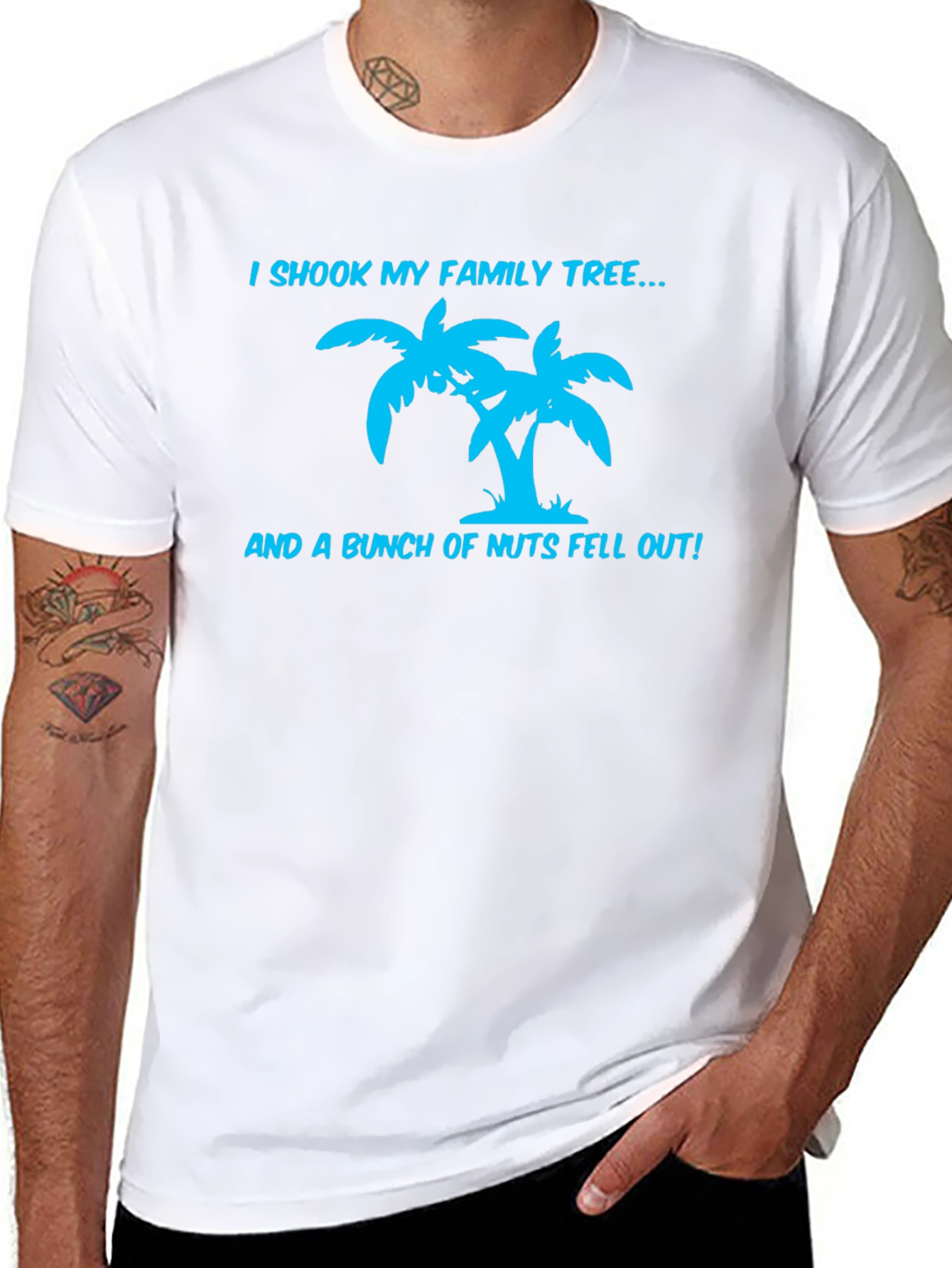 Black Funny Family Tree T-Shirt view 8