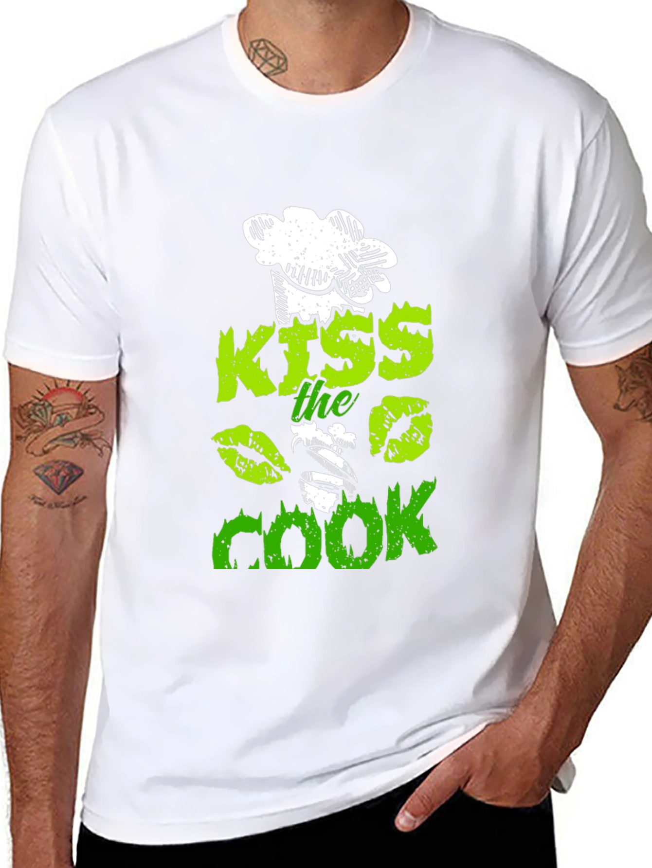 Black Kiss The Cook Graphic T-Shirt view 8