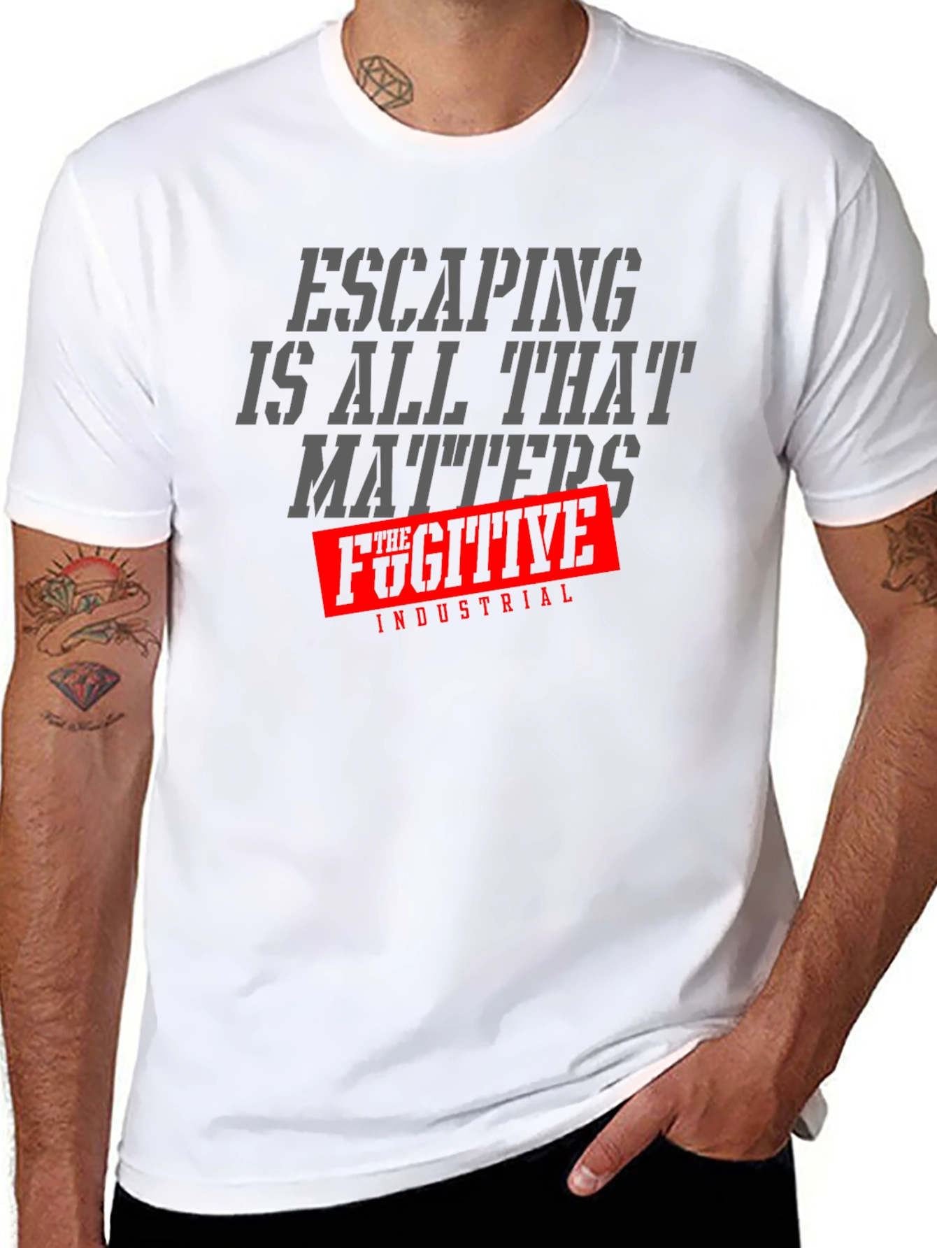 Black Escaping is All That Matters T-Shirt view 8