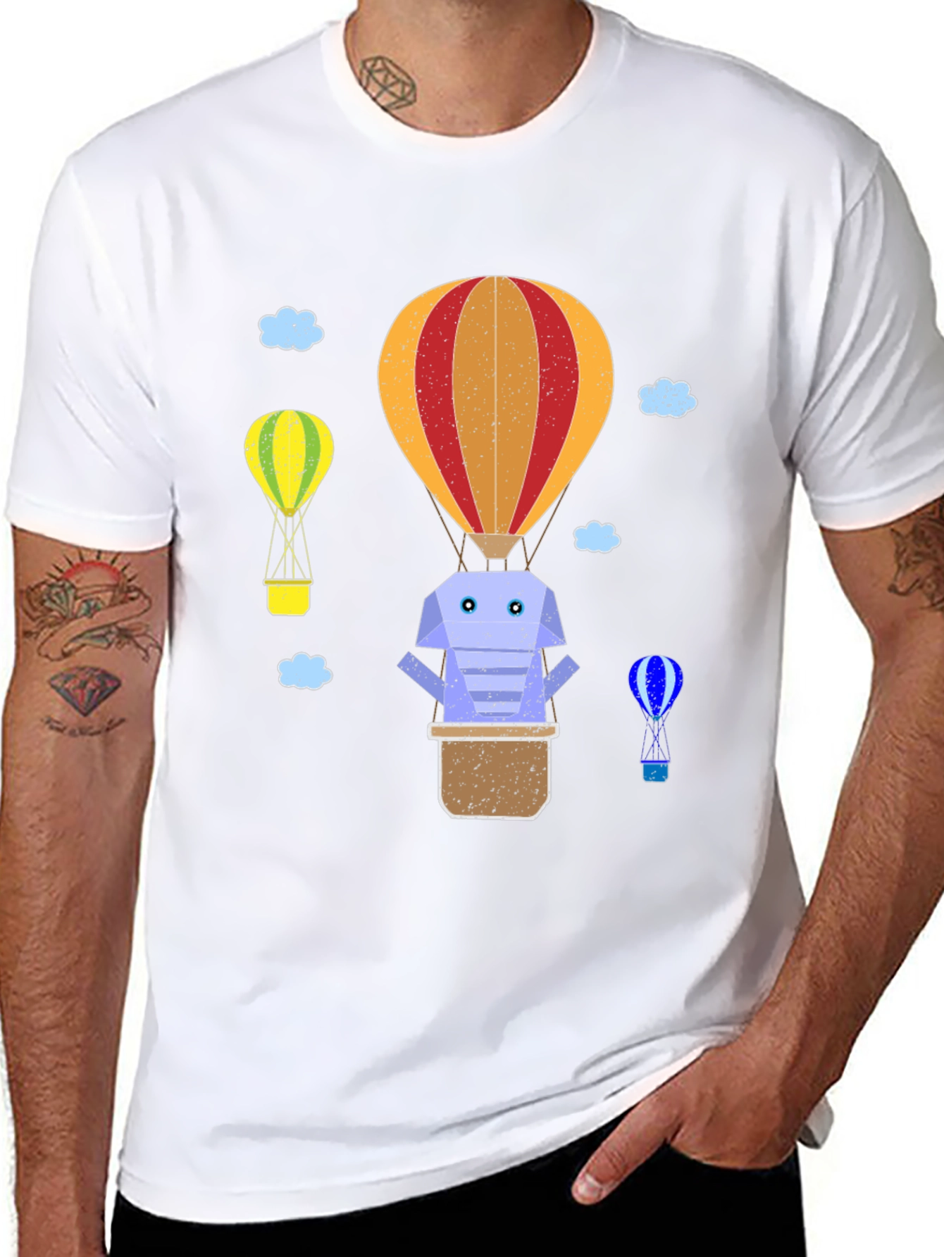 Black Novelty Balloon Graphic T-Shirt view 8