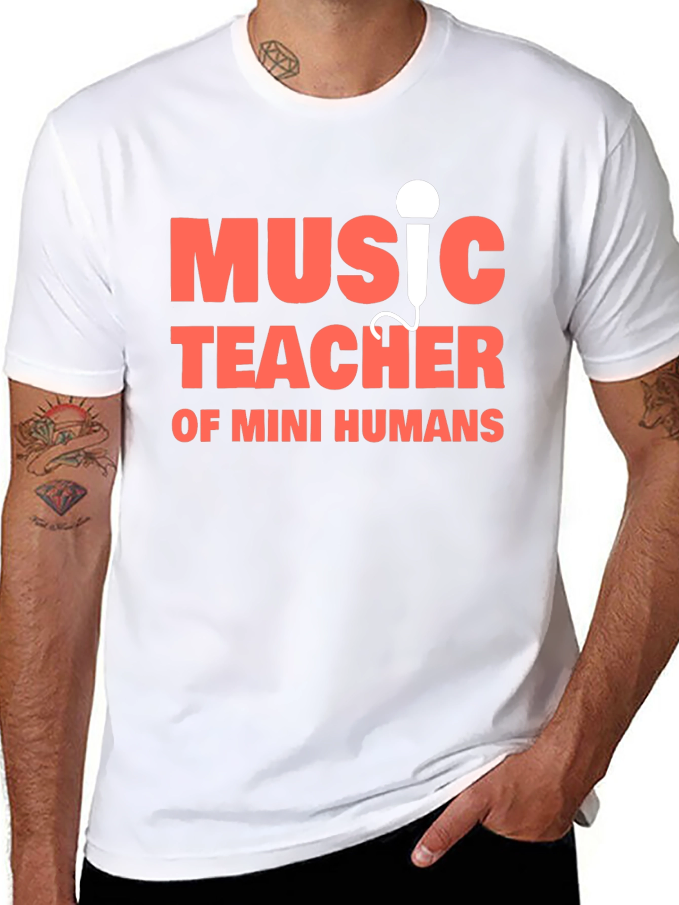 Black Music Teacher T-Shirt view 8
