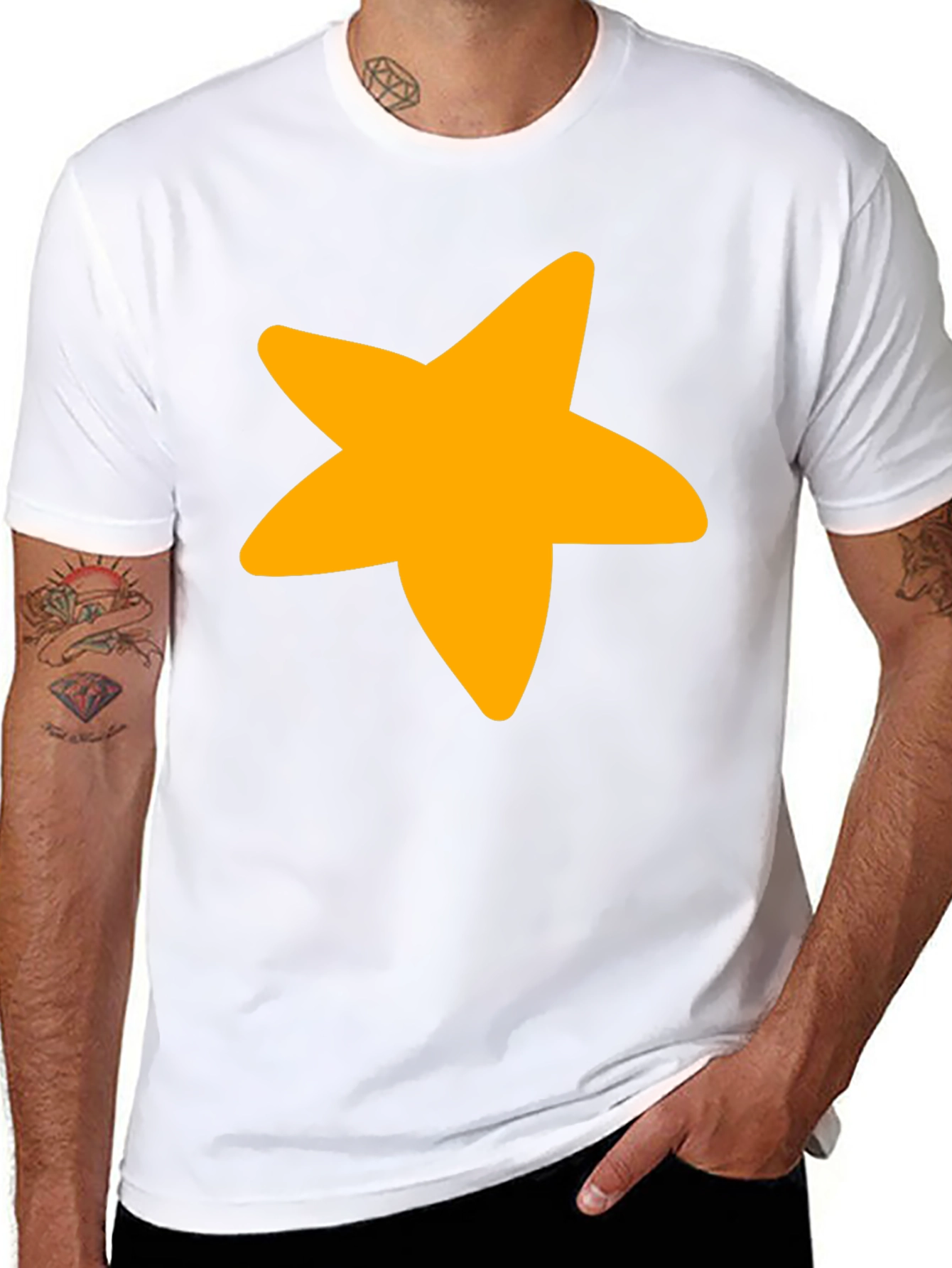 Black Star Graphic Black T-Shirt view 8
